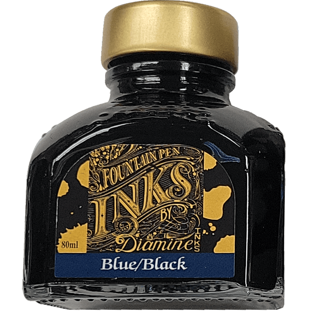 Diamine Ink Bottle - Blue Black - 80 ml-Pen Boutique Ltd