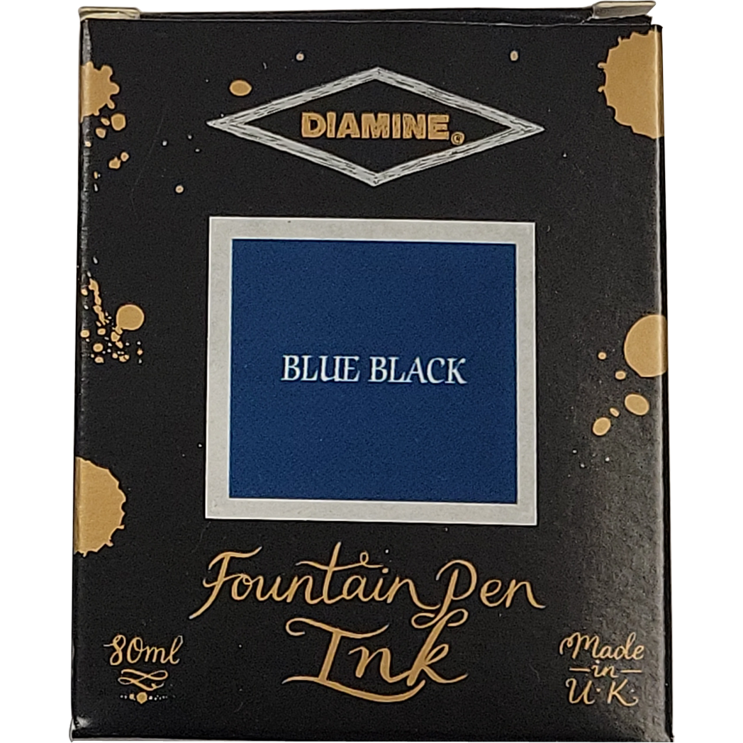 Diamine Ink Bottle - Blue Black - 80 ml-Pen Boutique Ltd