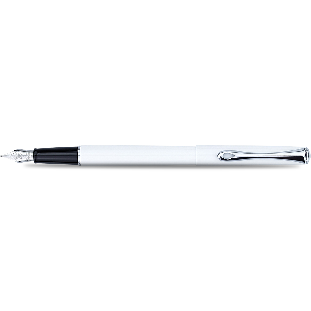 Diplomat Traveller Fountain Pen - Snowwhite-Pen Boutique Ltd