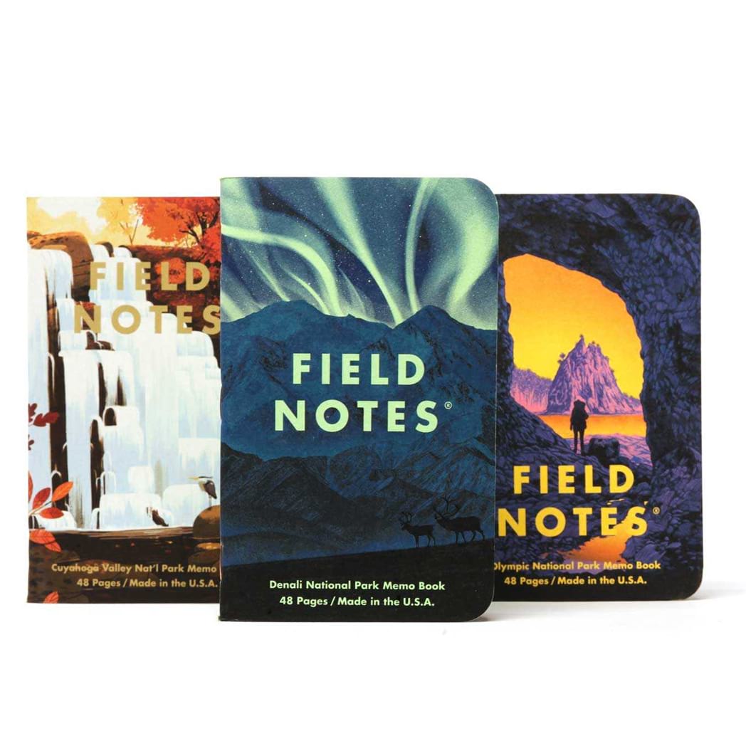 Field Notes Summer National Parks Edition 3-pack 3.5" x 5.5"-Pen Boutique Ltd