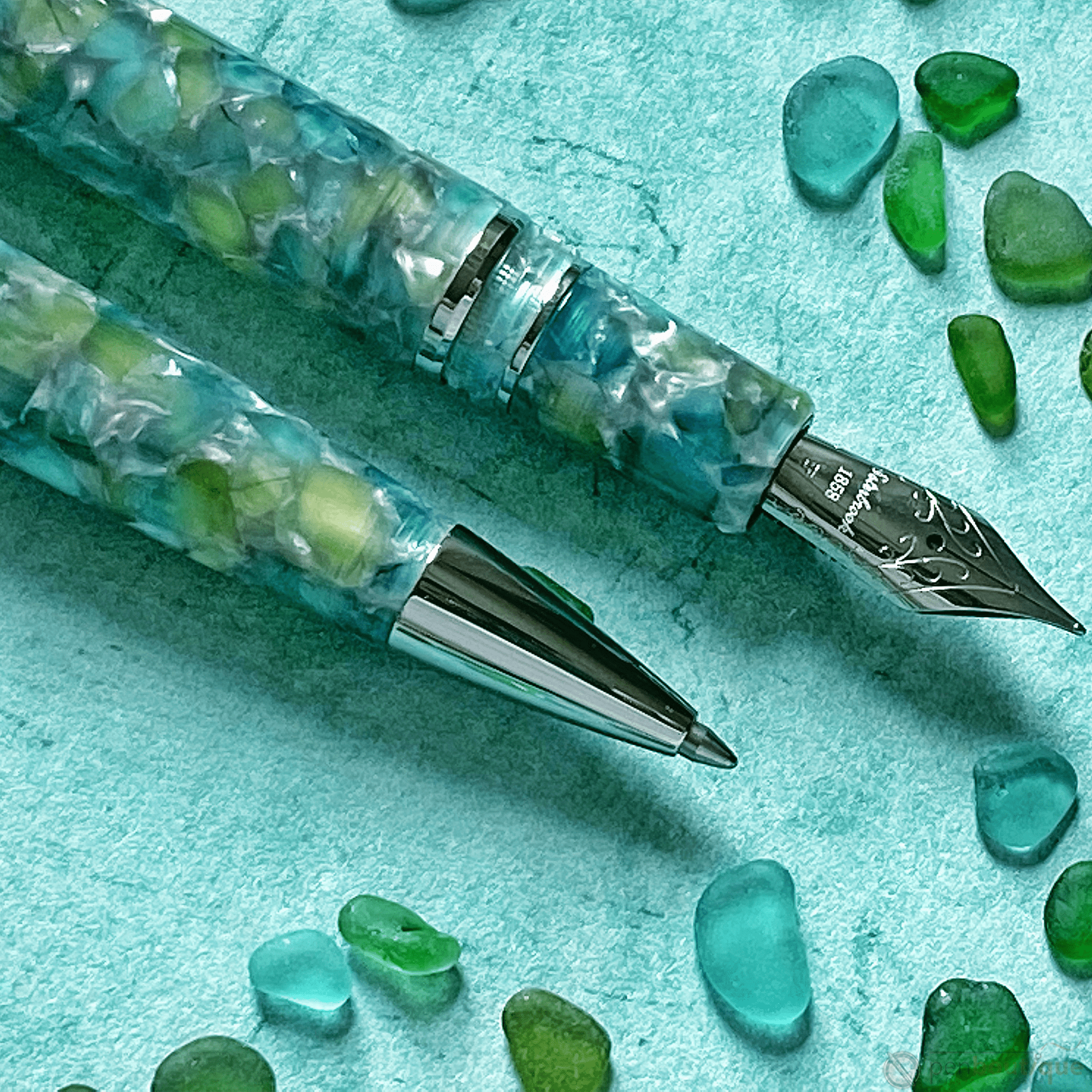 Esterbrook Estie Fountain Pen - Sea Glass - Palladium Trim - Pen Boutique Ltd