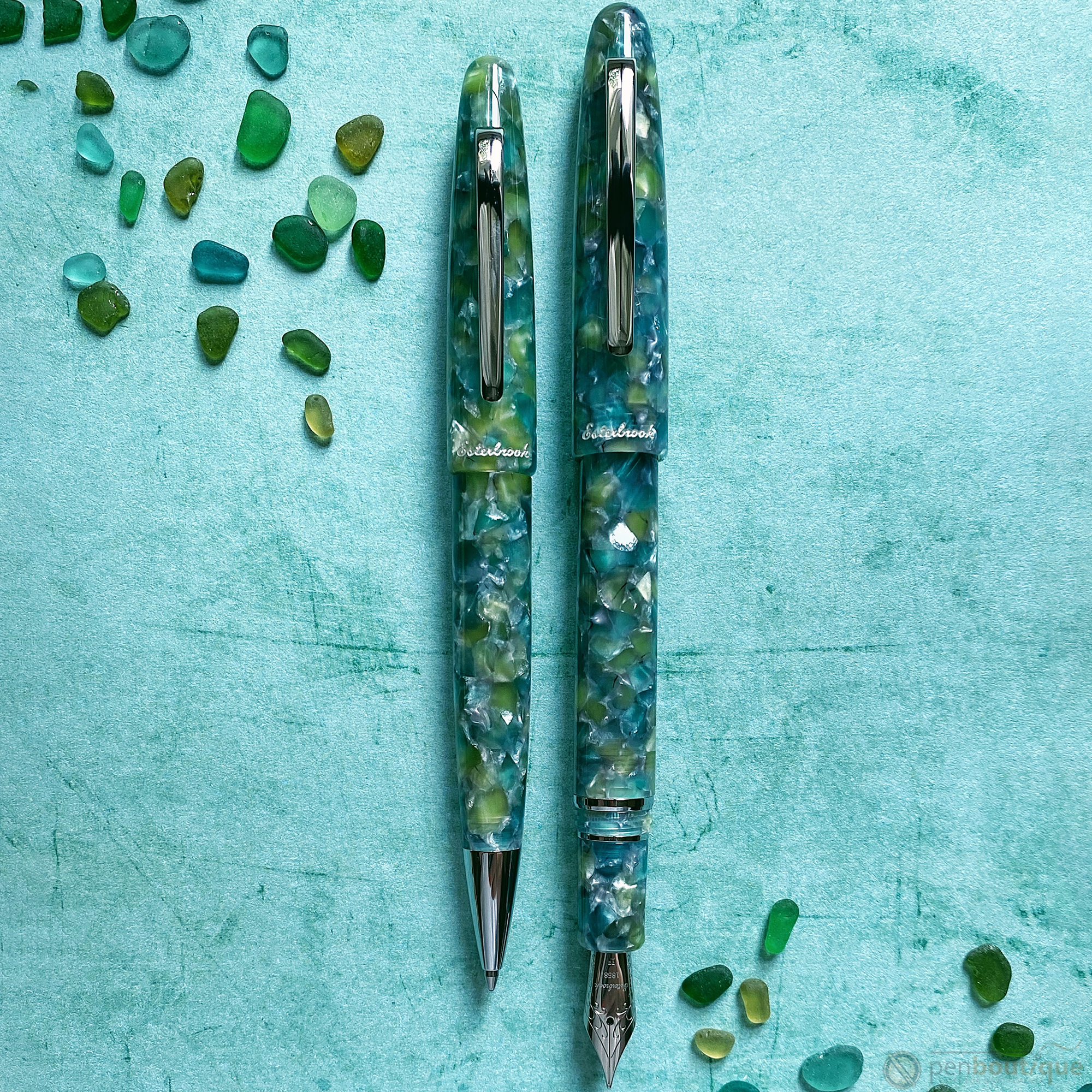 Esterbrook Estie Fountain Pen - Sea Glass - Palladium Trim - Oversized-Pen Boutique Ltd