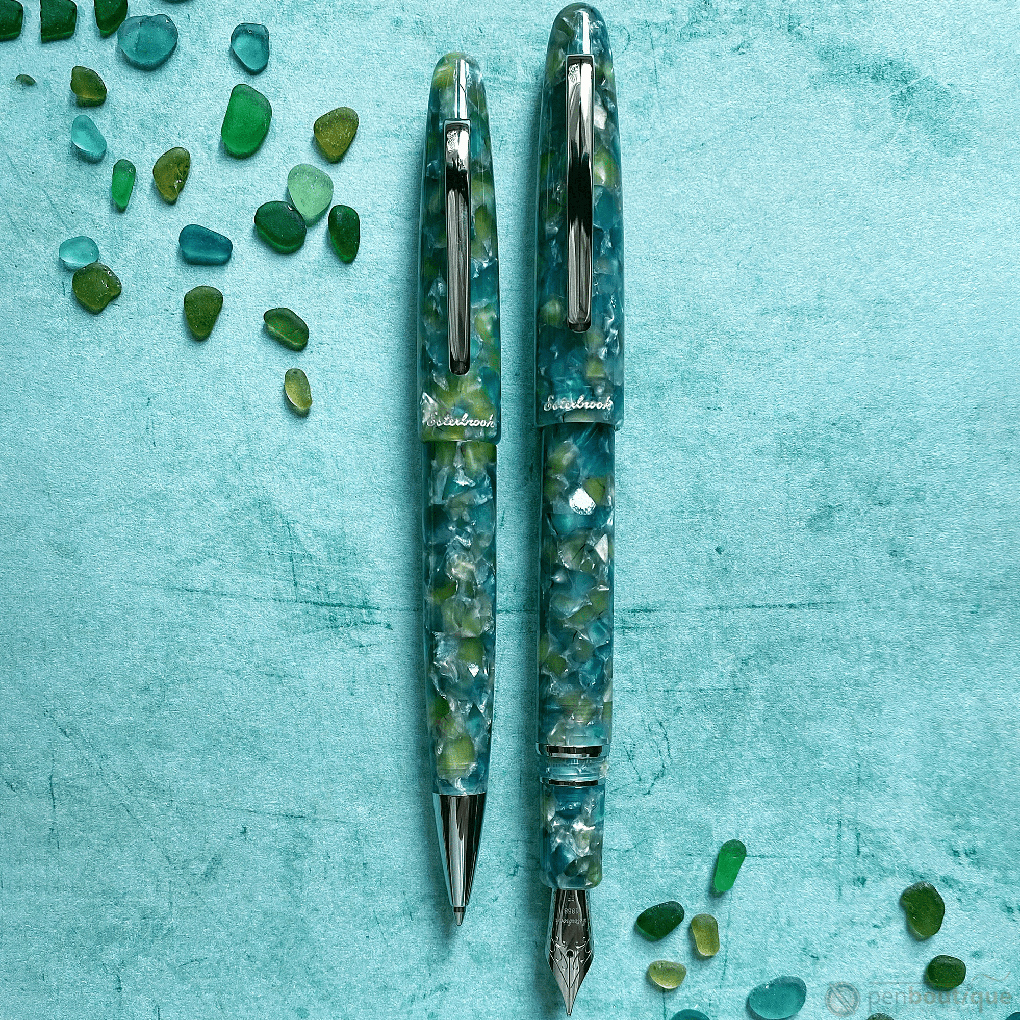 Esterbrook Estie Fountain Pen - Sea Glass - Palladium Trim - Pen Boutique Ltd