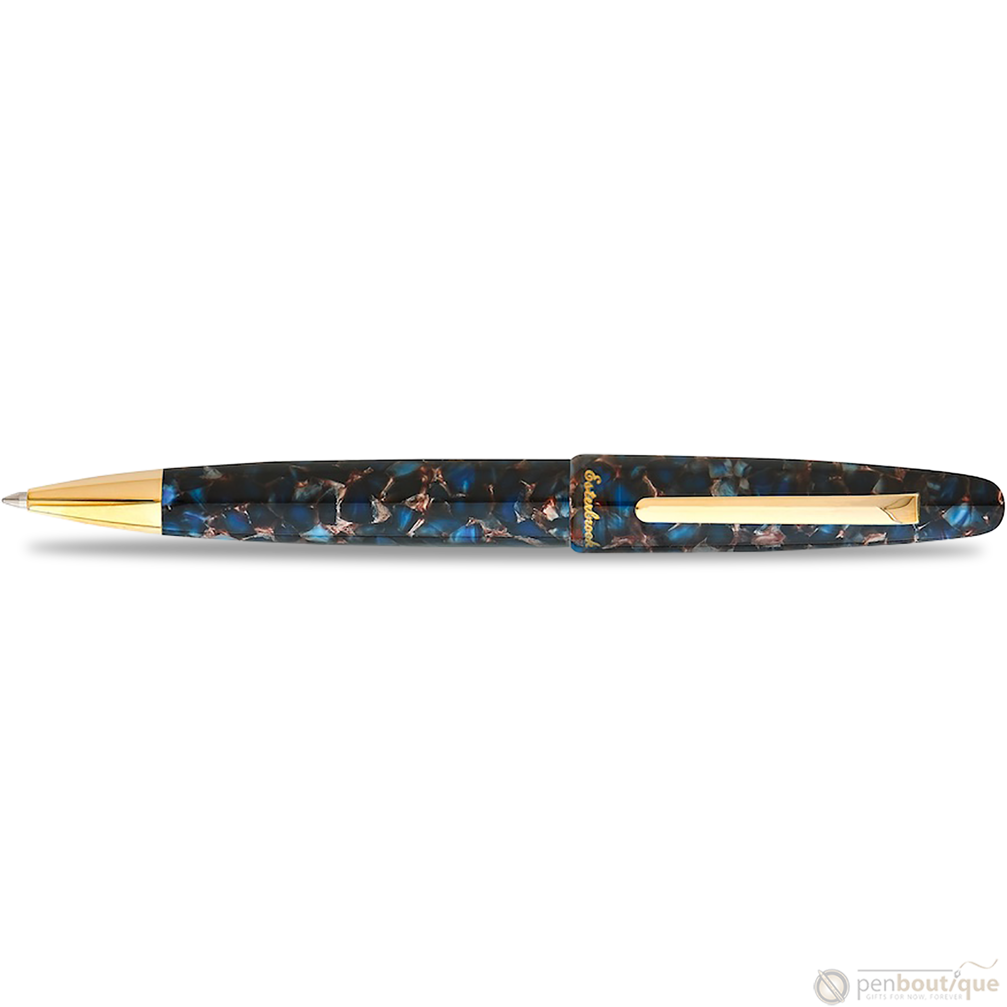 Esterbrook Estie Ballpoint Pen - Nouveau Bleu - Gold Trim-Pen Boutique Ltd