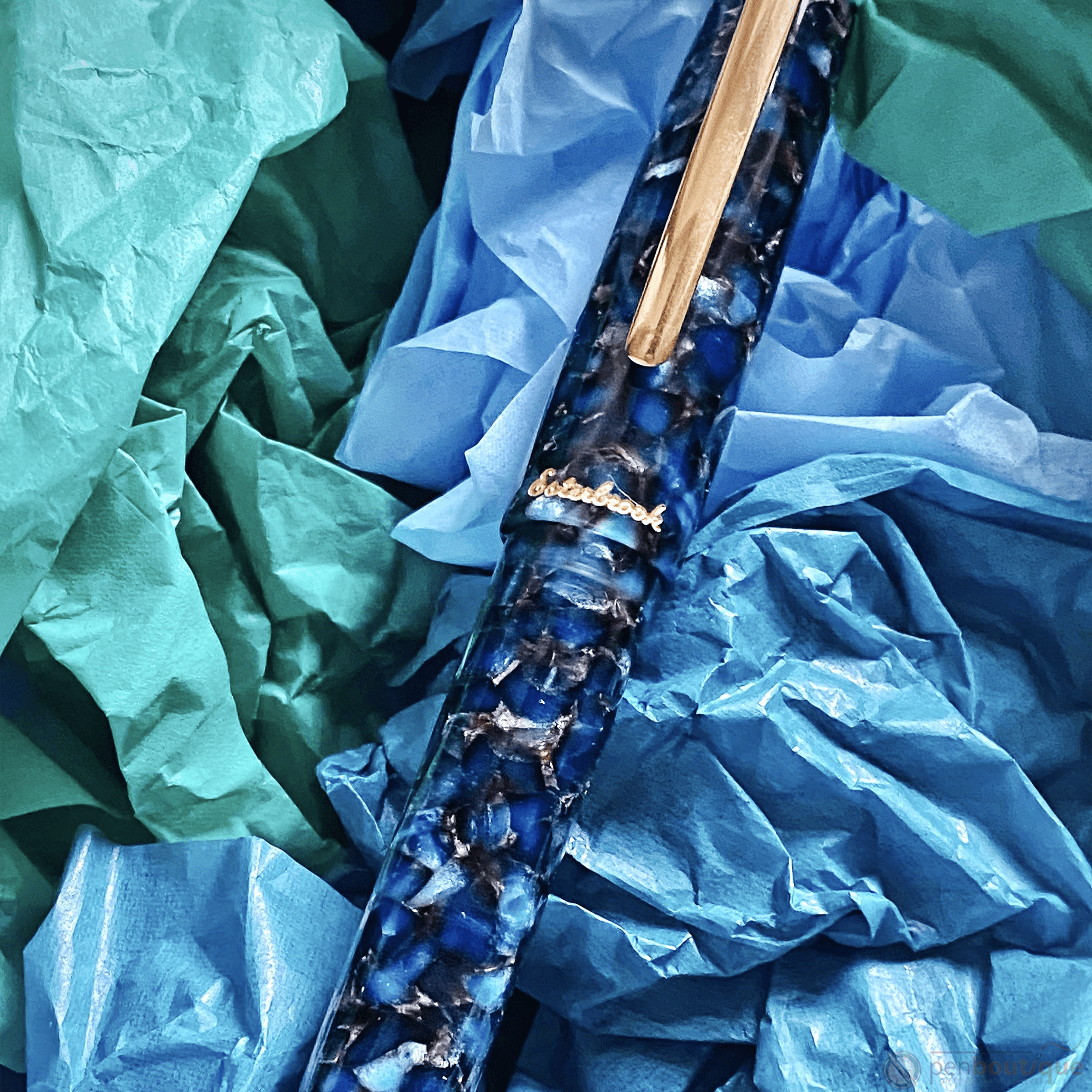 Esterbrook Estie Rollerball Pen - Nouveau Bleu - Gold Trim - Pen Boutique Ltd