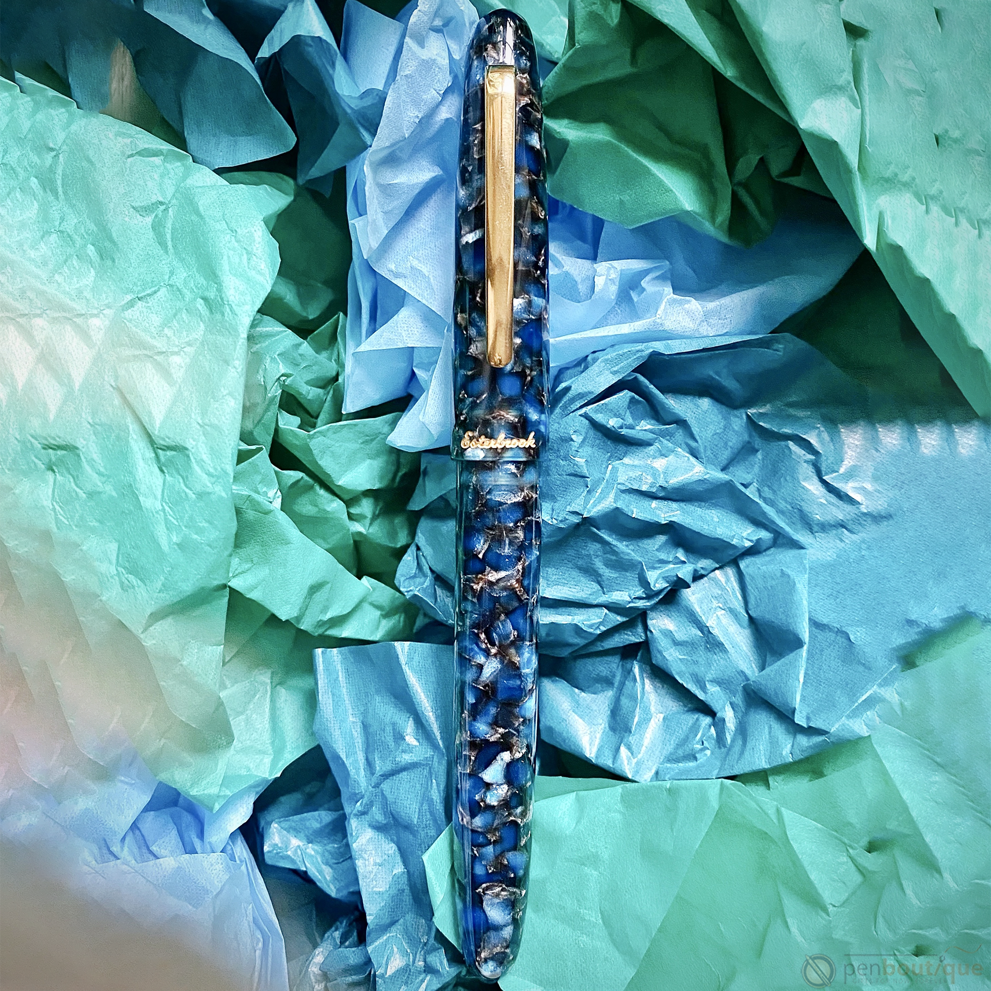 Esterbrook Estie Rollerball Pen - Nouveau Bleu - Gold Trim-Pen Boutique Ltd
