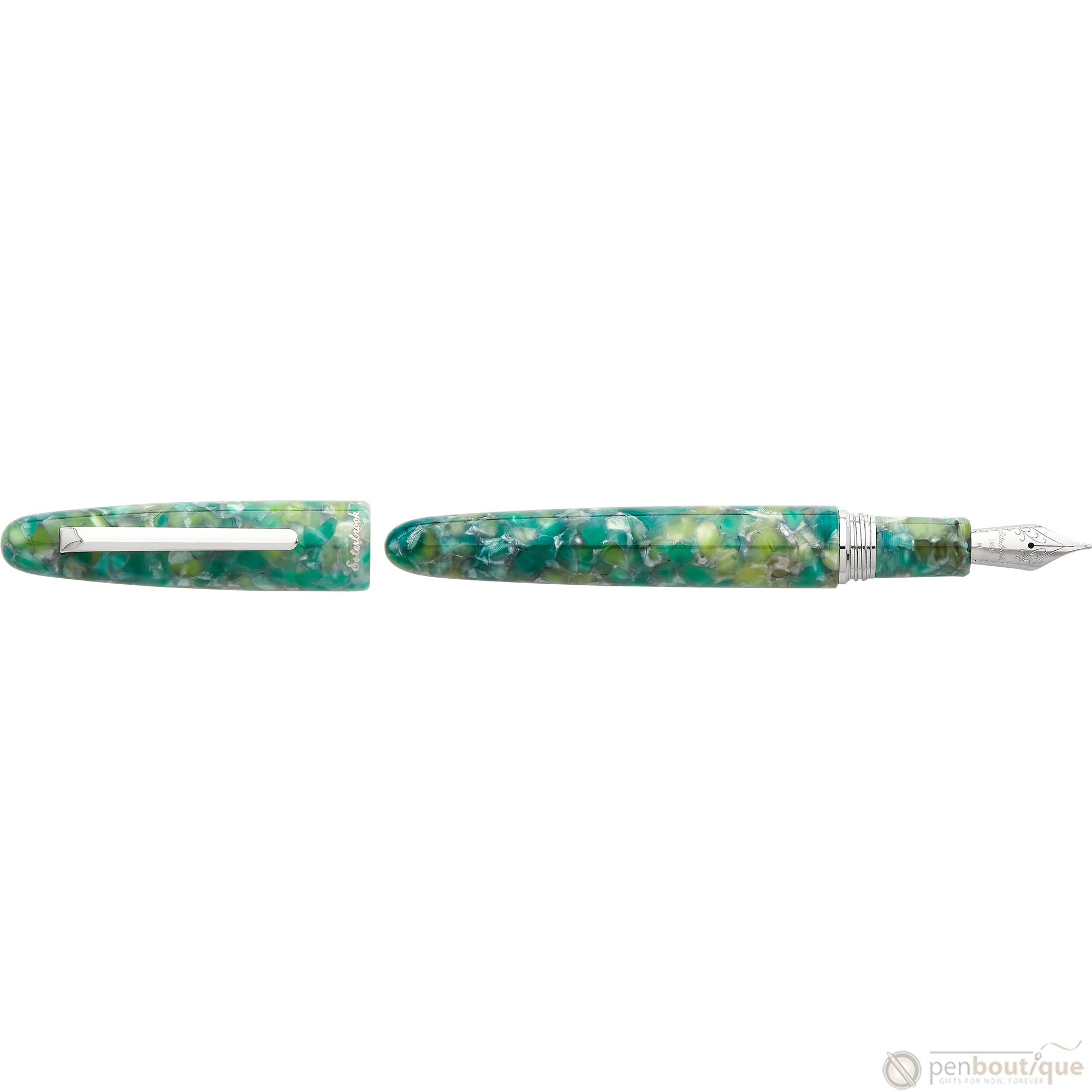 Esterbrook Estie Fountain Pen - Sea Glass - Palladium Trim - Oversized-Pen Boutique Ltd