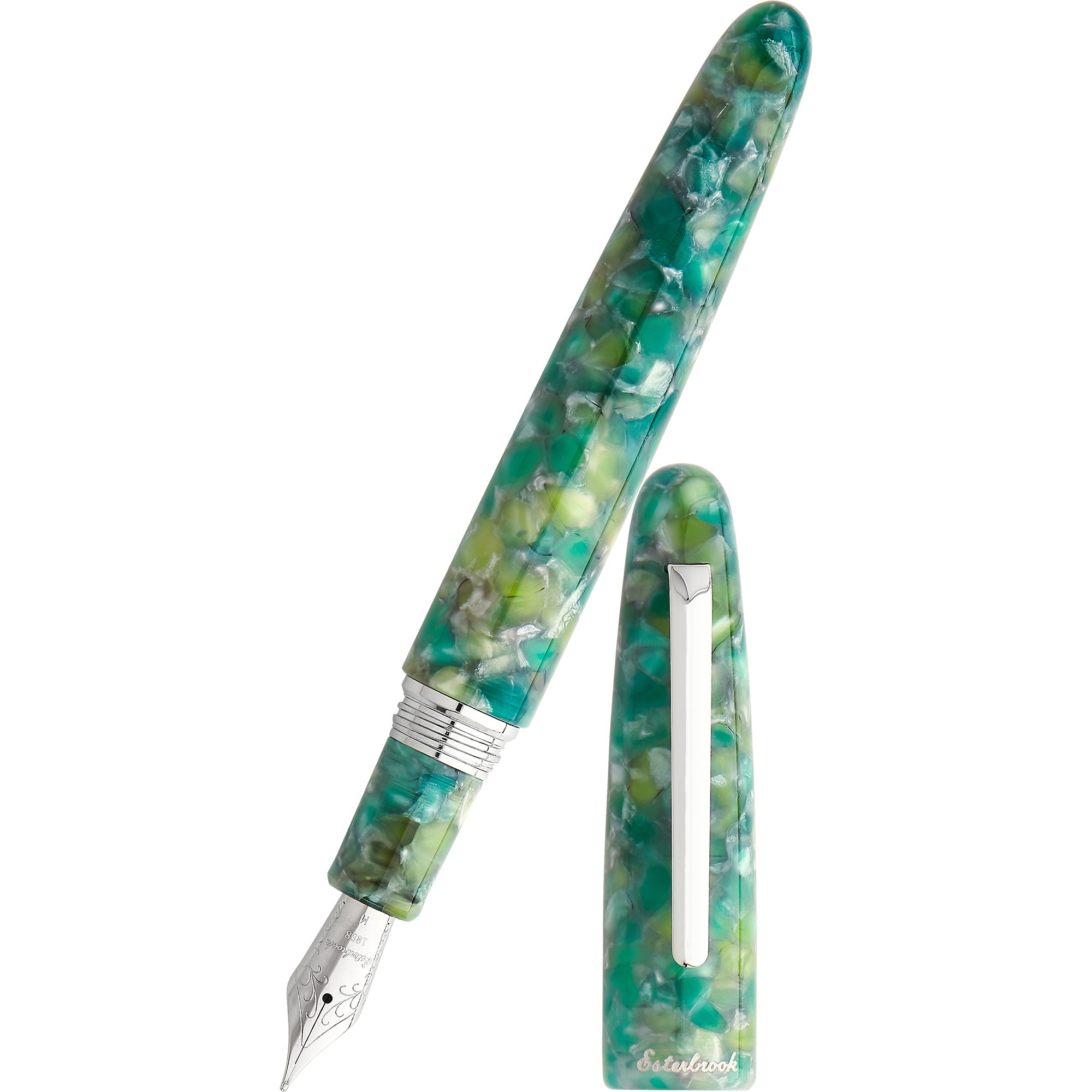 Esterbrook Estie Fountain Pen - Sea Glass - Palladium Trim - Oversized-Pen Boutique Ltd
