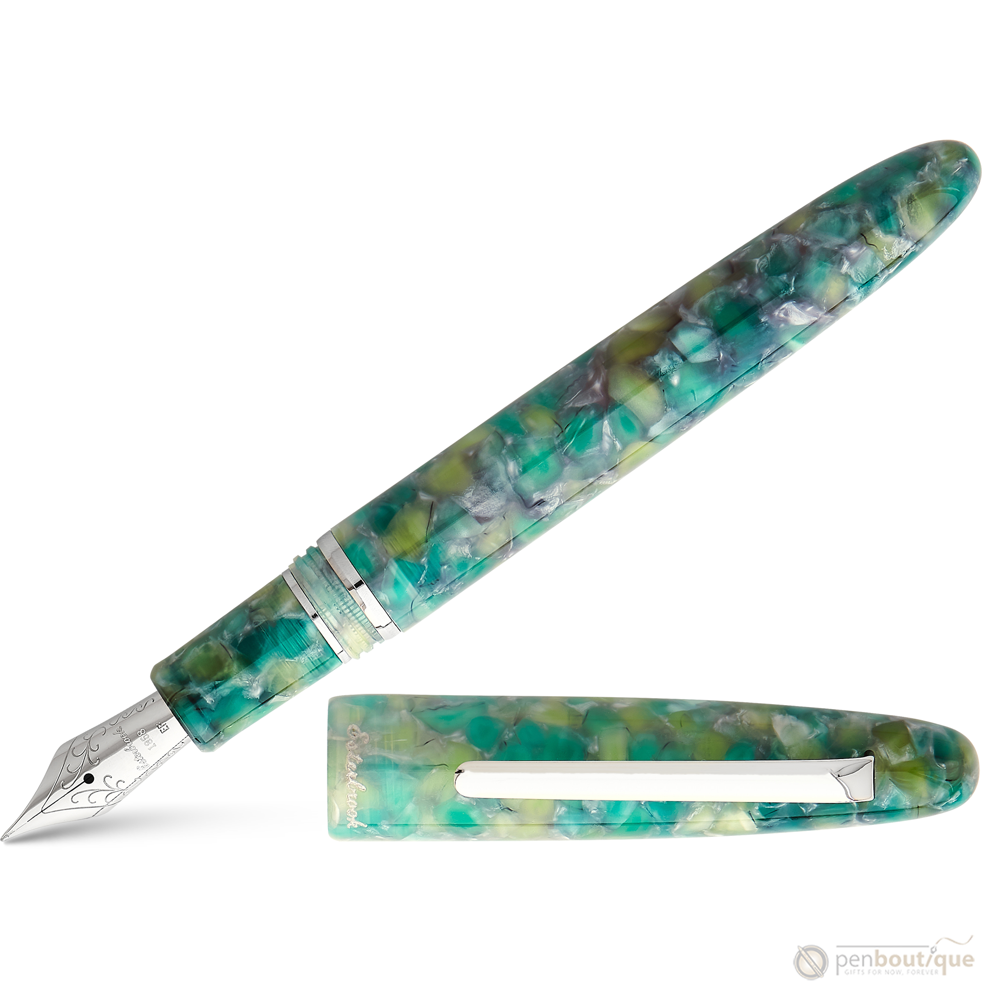 Esterbrook Estie Fountain Pen - Sea Glass - Palladium Trim-Pen Boutique Ltd