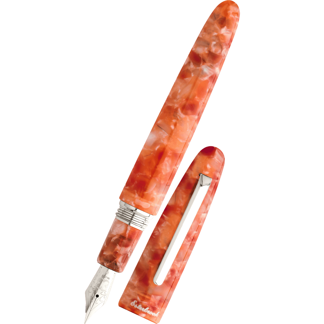 Esterbrook Estie Fountain Pen - Petrified Forest - Palladium Trim (Oversized)-Pen Boutique Ltd