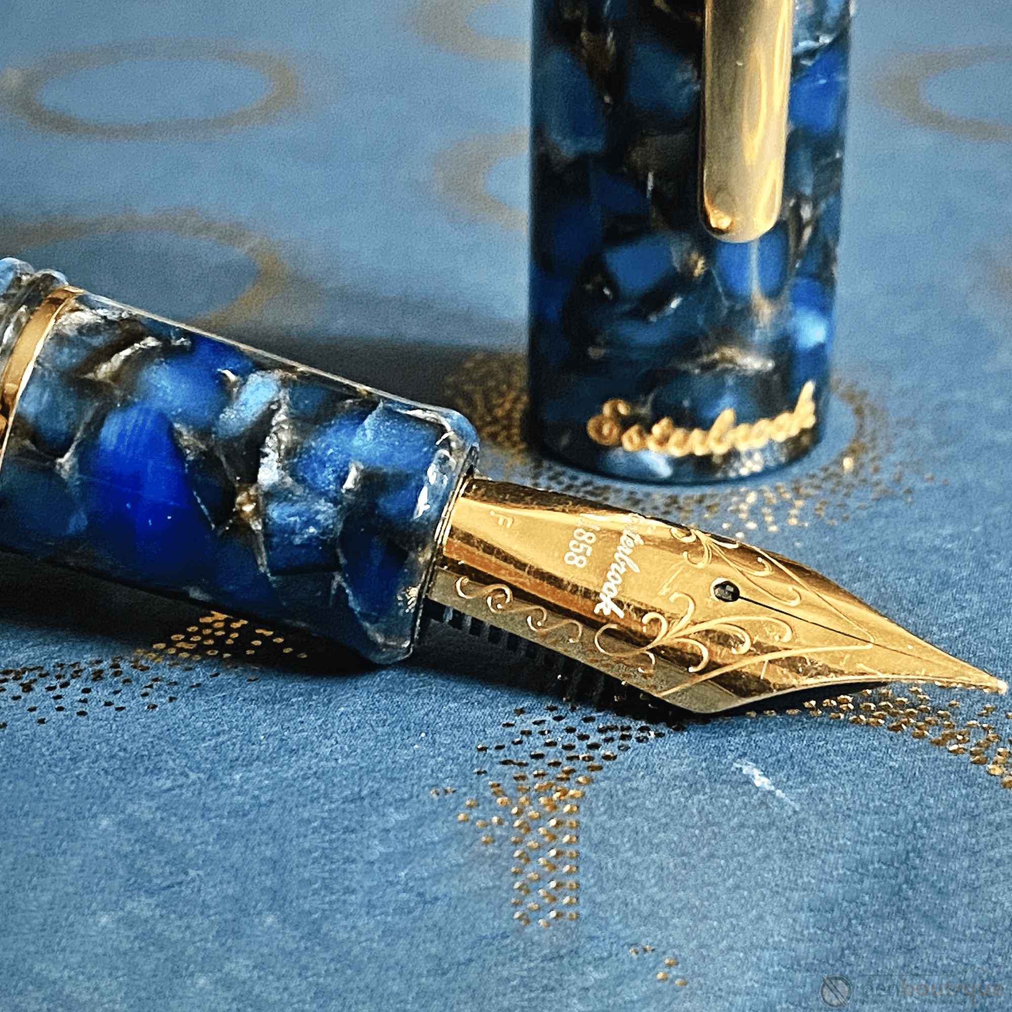 Esterbrook Estie OS Fountain Pen - Nouveau Bleu - Gold Trim - Pen Boutique Ltd