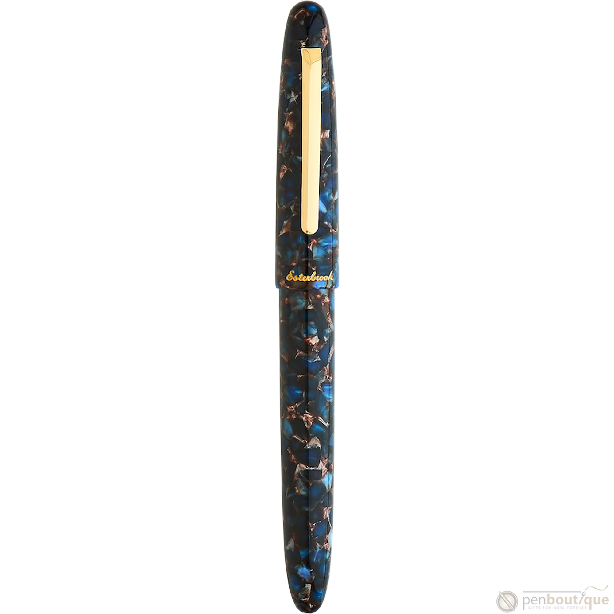 Esterbrook Estie Rollerball Pen - Nouveau Bleu - Gold Trim-Pen Boutique Ltd