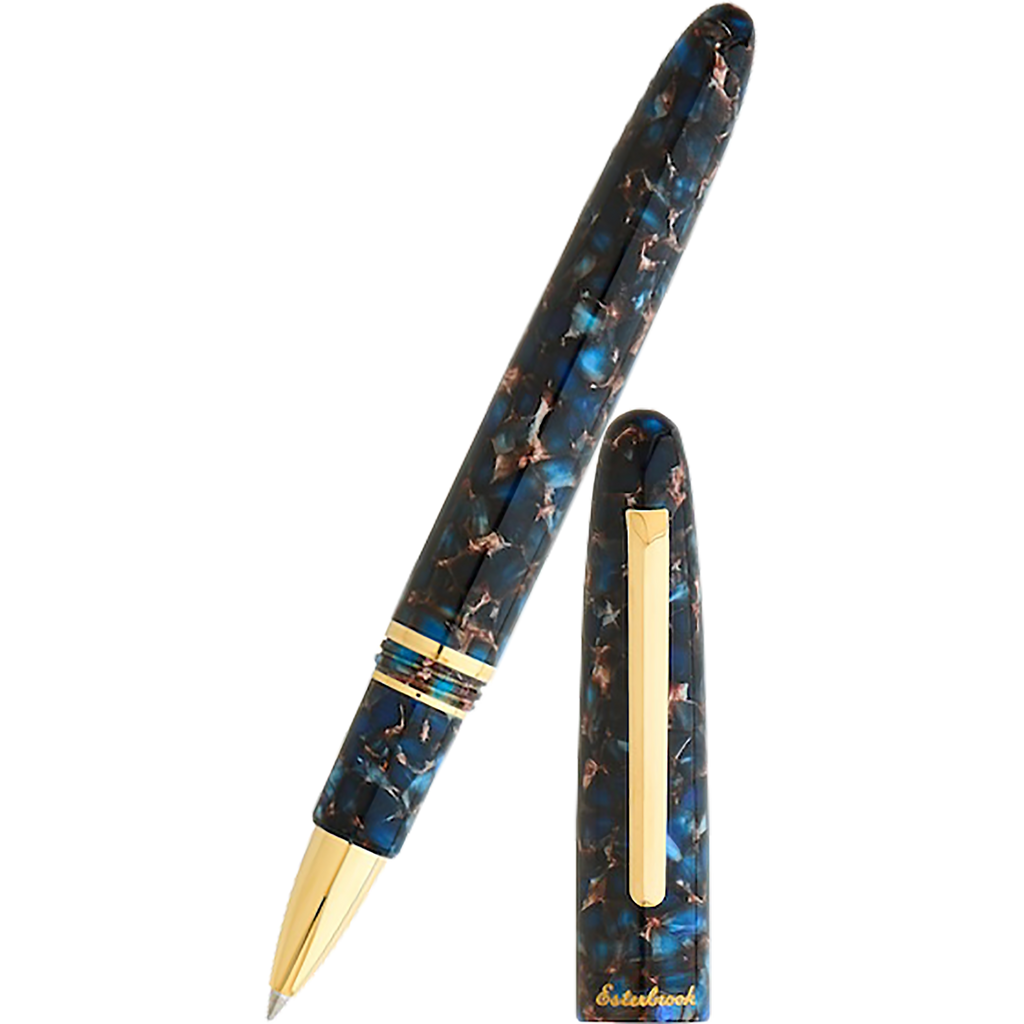 Esterbrook Estie Rollerball Pen - Nouveau Bleu - Gold Trim-Pen Boutique Ltd