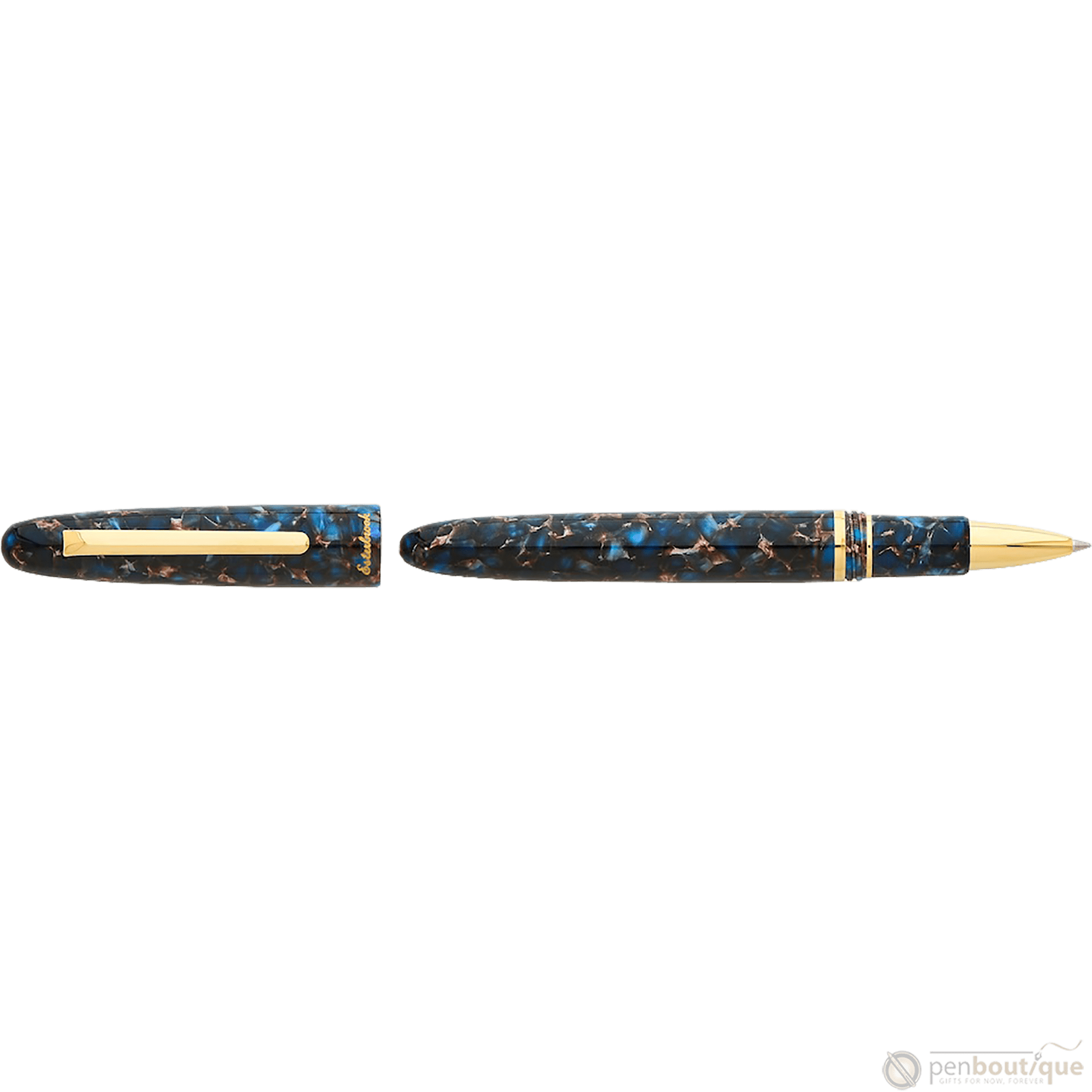 Esterbrook Estie Rollerball Pen - Nouveau Bleu - Gold Trim - Pen Boutique Ltd