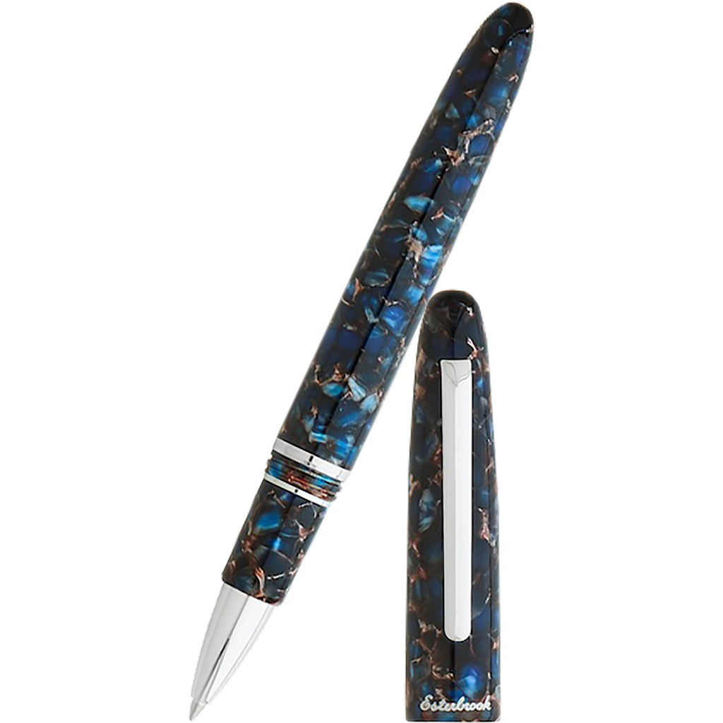 Esterbrook Estie Rollerball Pen - Nouveau Bleu - Palladium Trim-Pen Boutique Ltd
