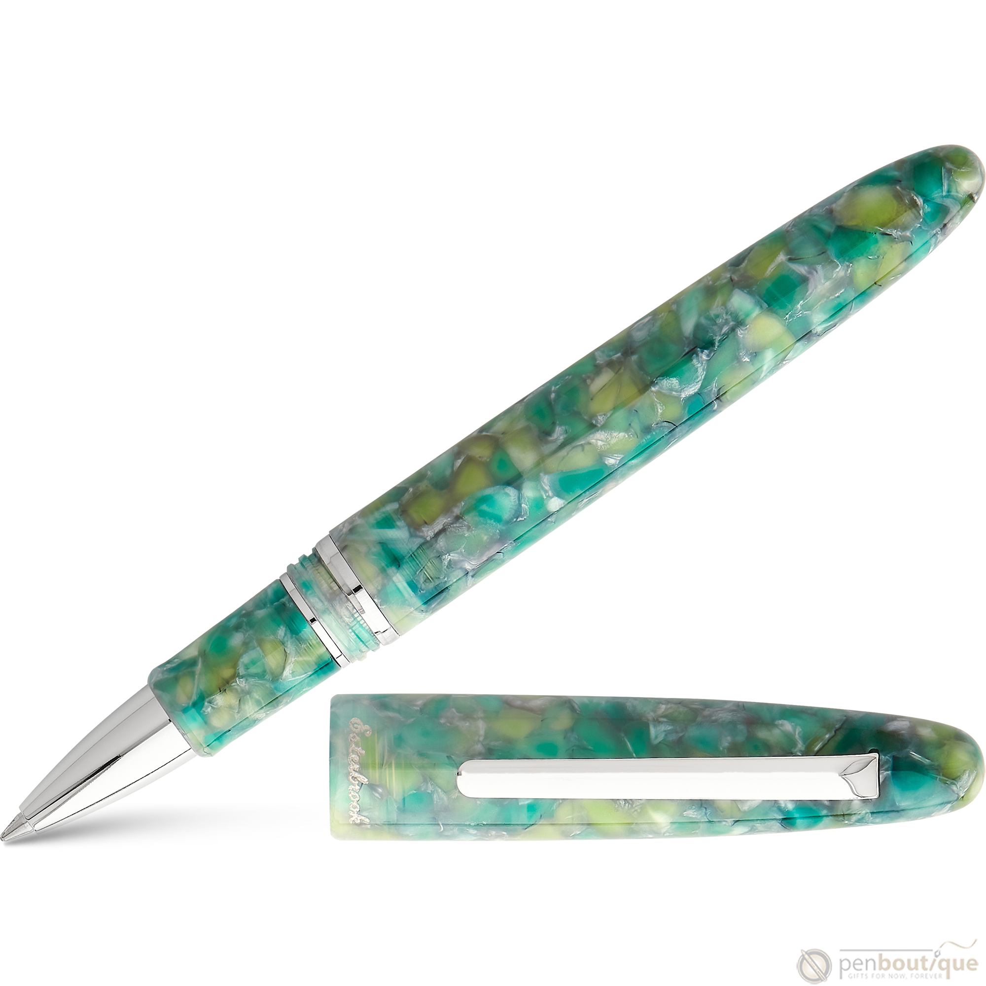 Esterbrook Estie Rollerball Pen - Sea Glass - Palladium Trim-Pen Boutique Ltd