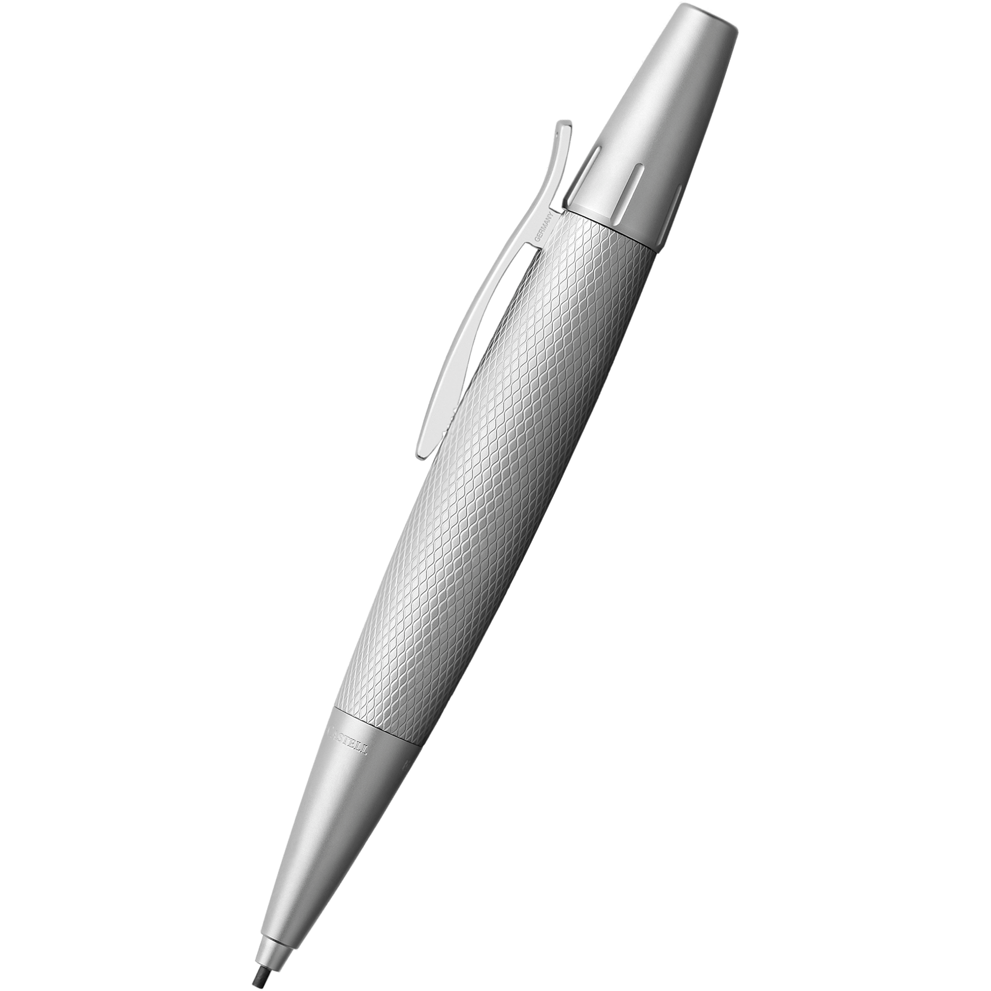 Faber-Castell Design E-Motion Mechanical Pencil - Pure Silver - Pen Boutique Ltd