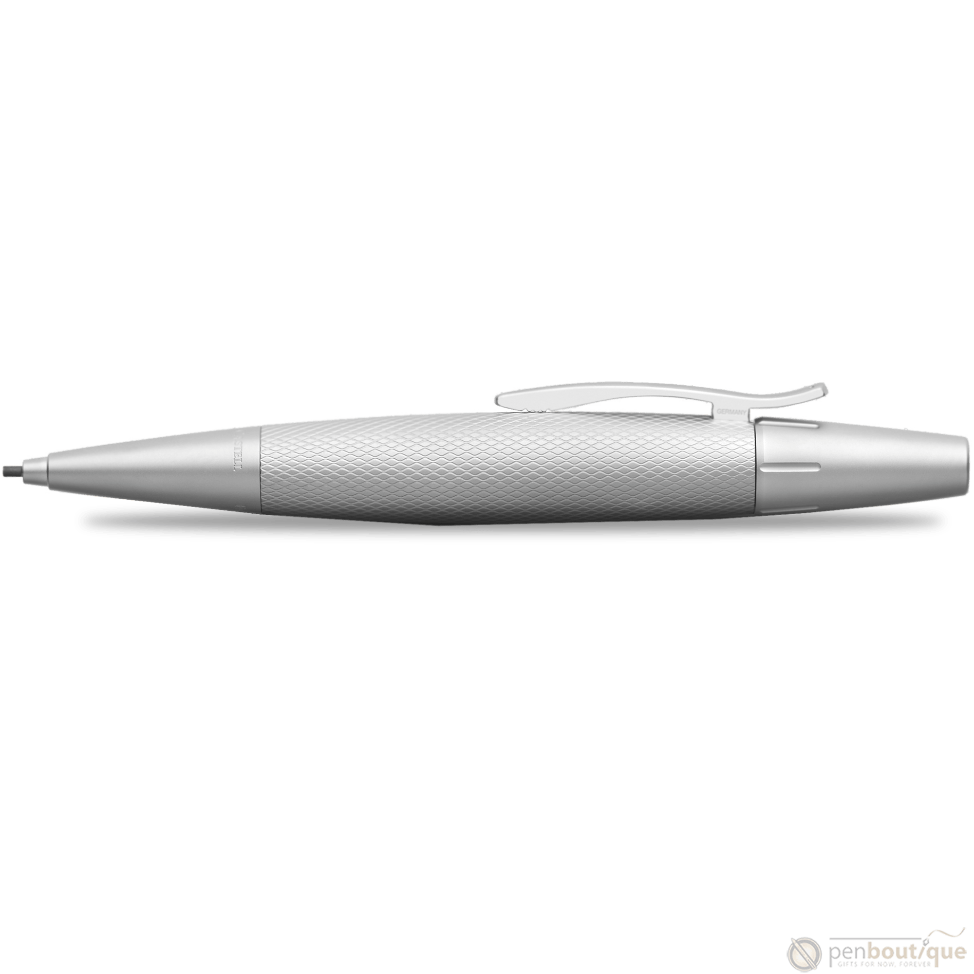 Faber-Castell Design E-Motion Mechanical Pencil - Pure Silver - Pen Boutique Ltd