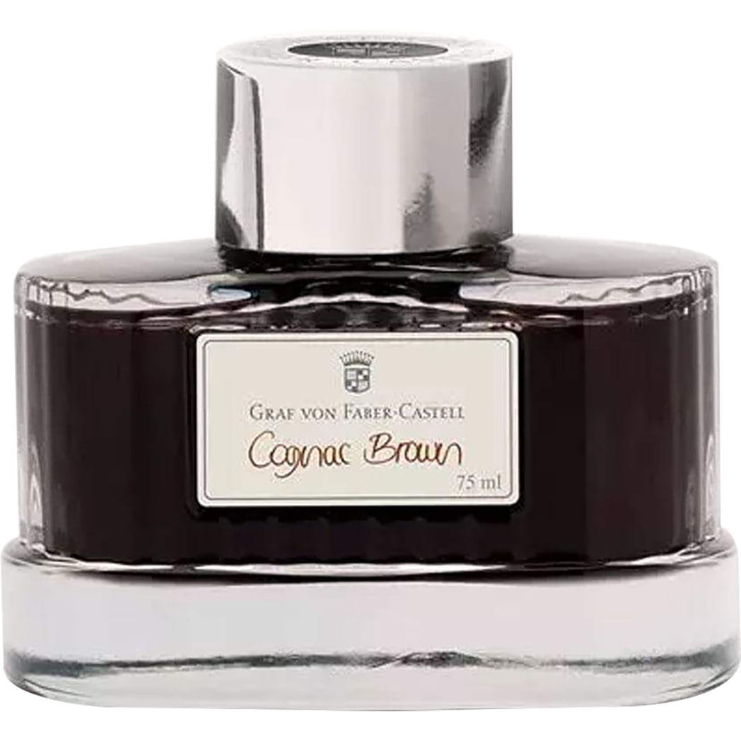 Graf Von Faber Castell Ink Bottle - Cognac Brown - 75ml-Pen Boutique Ltd