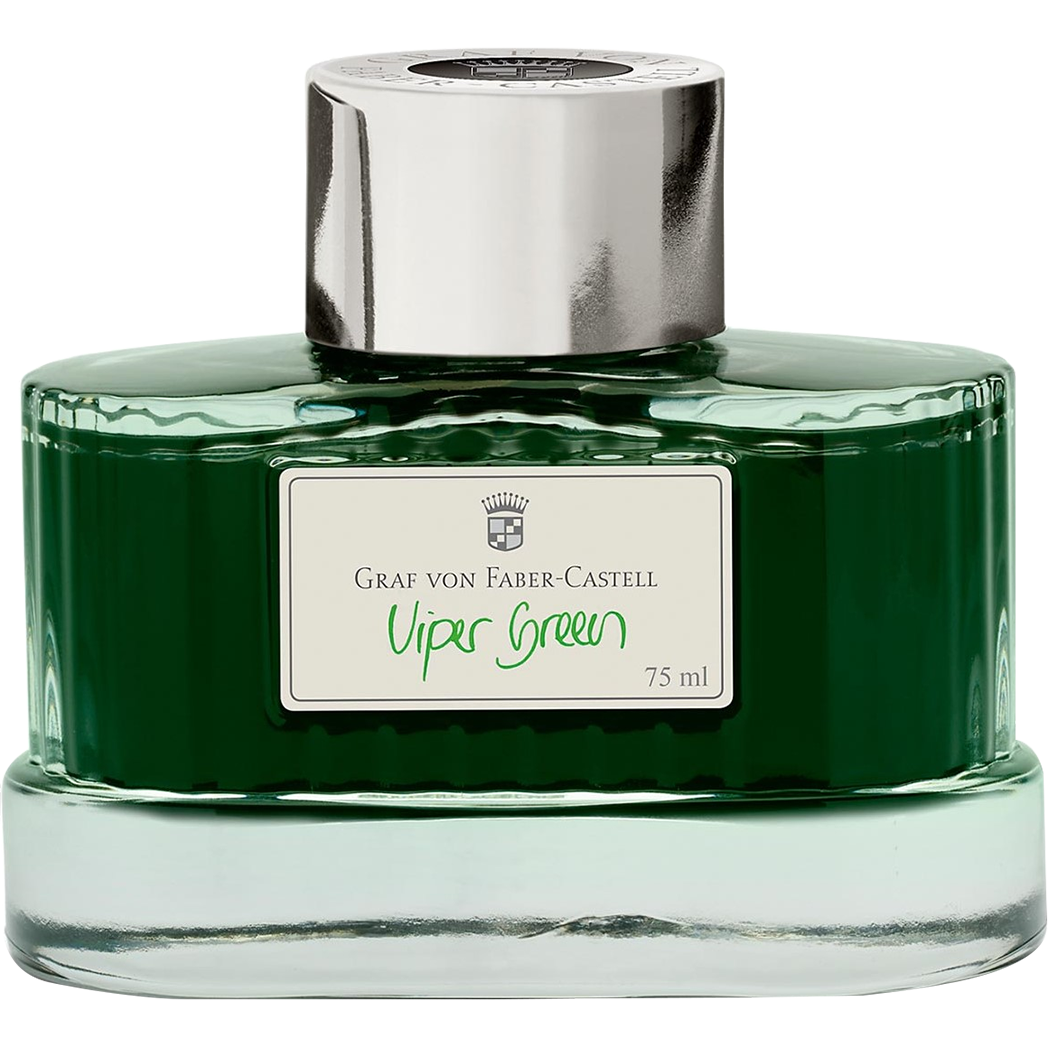 Graf Von Faber-Castell Ink Bottle - Viper Green - 75ml-Pen Boutique Ltd