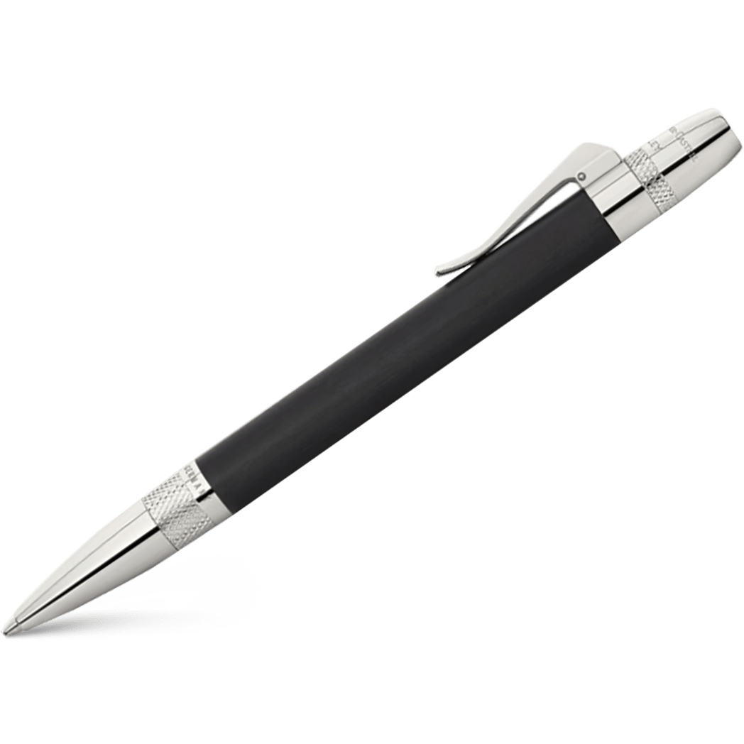 Graf von Faber-Castell Bentley II Ballpoint Pen - Sable Black Ebony Wood - Pen Boutique Ltd