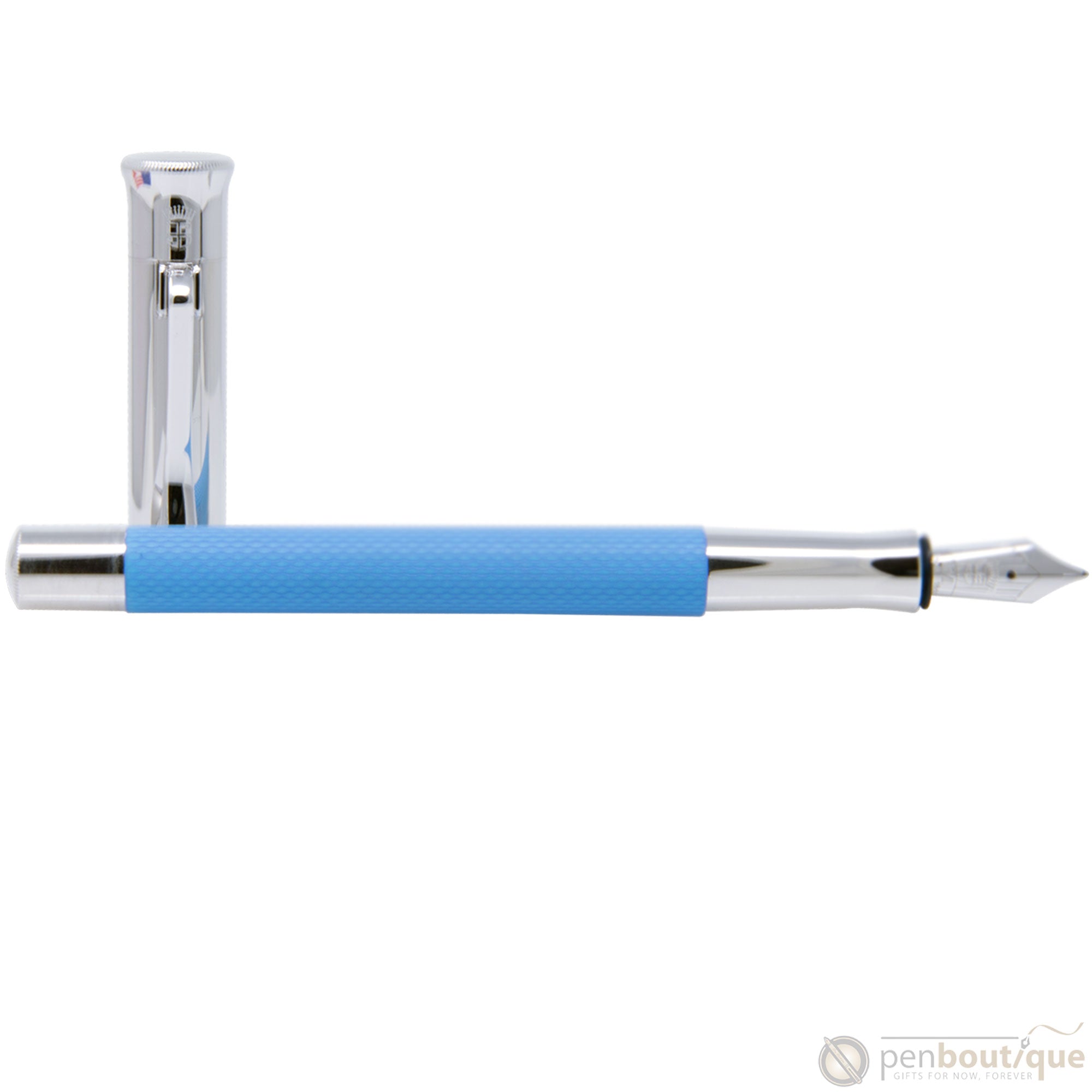 Graf Von Faber-Castell Guilloche Fountain Pen - Gulf Blue-Pen Boutique Ltd