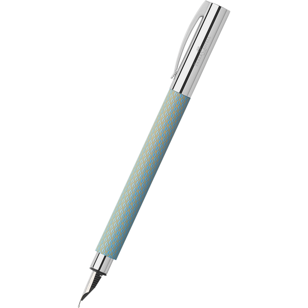 Faber-Castell Ambition Fountain Pen - OpArt Sky Blue-Pen Boutique Ltd