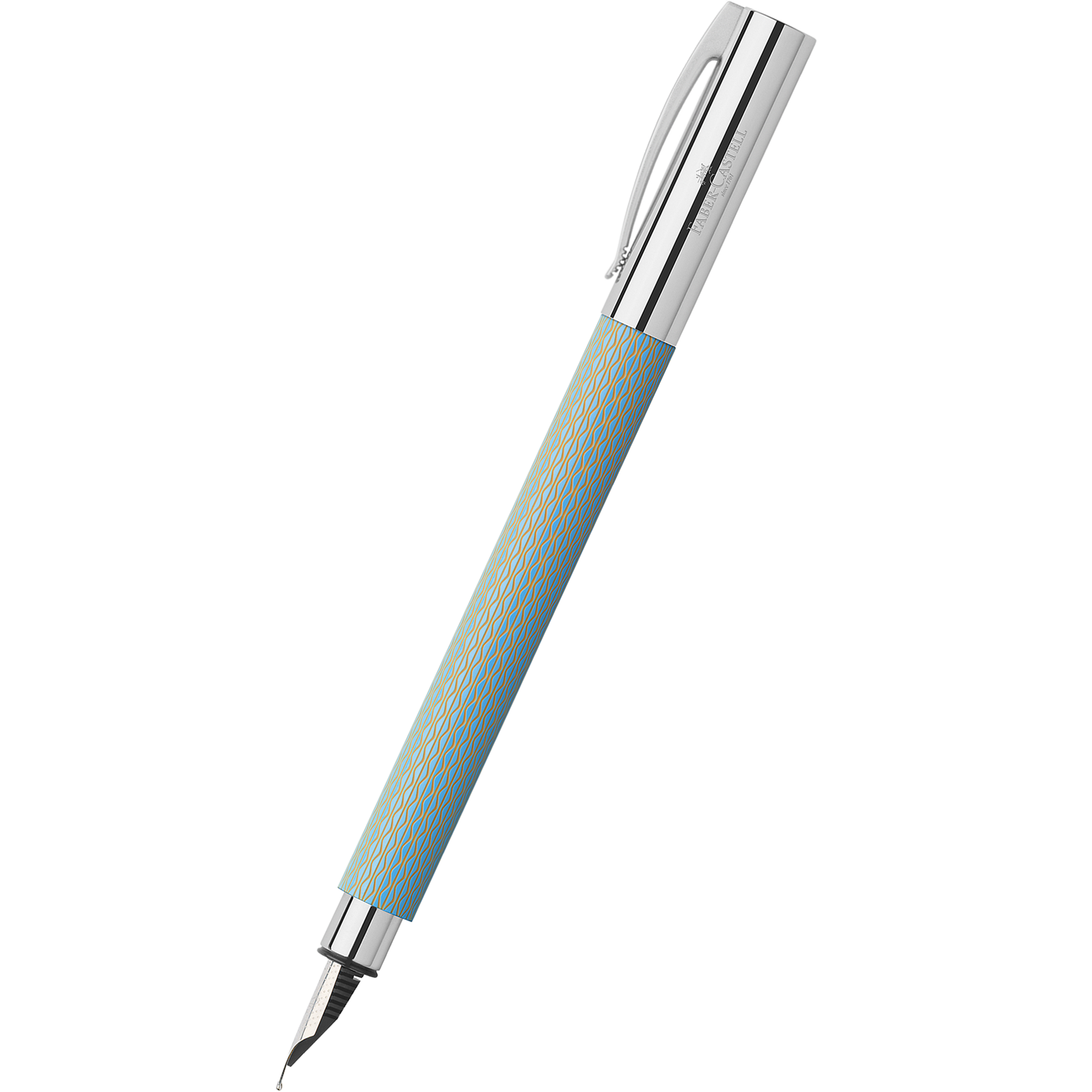Faber-Castell Ambition Fountain Pen - OpArt Sky Blue-Pen Boutique Ltd