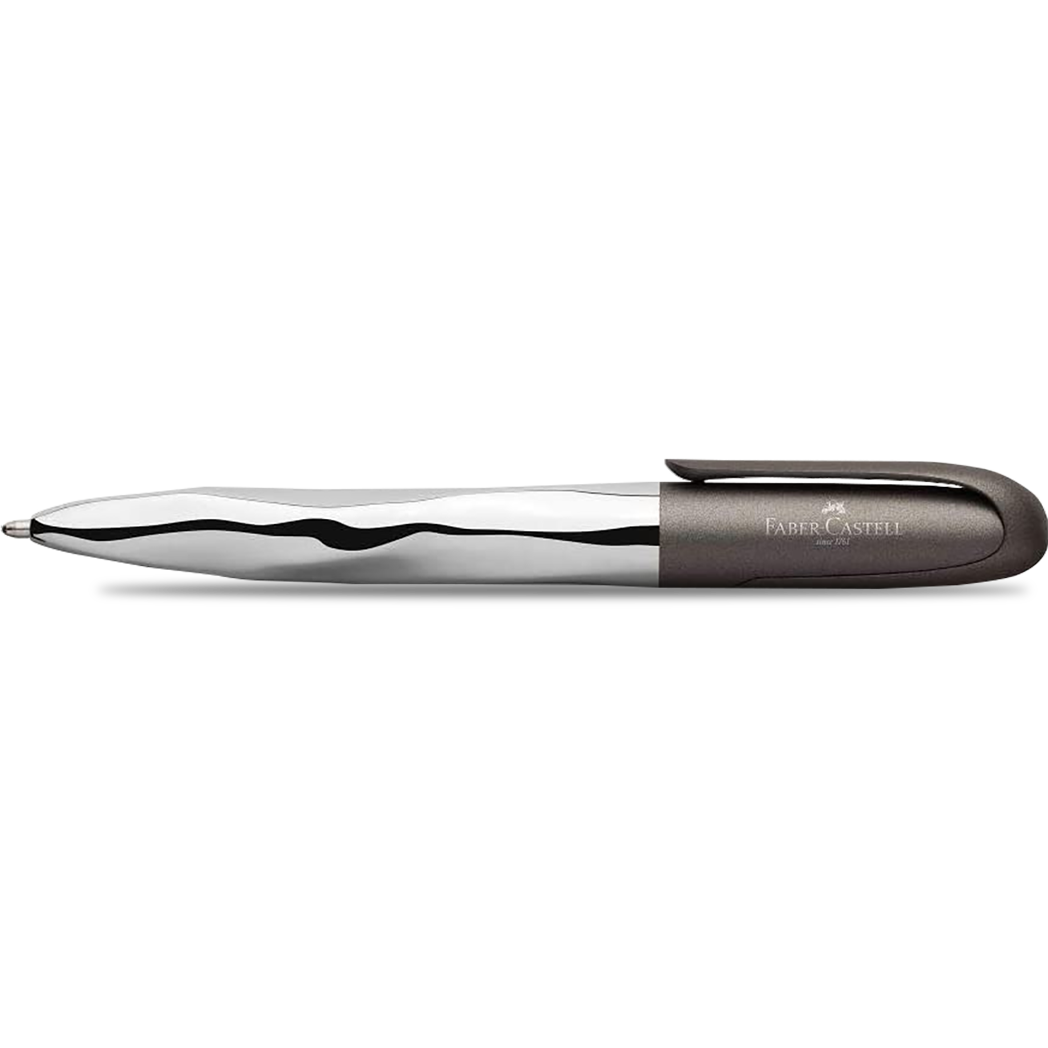 Faber Castell N'ice Ballpoint Pen - Metallic Grey-Pen Boutique Ltd