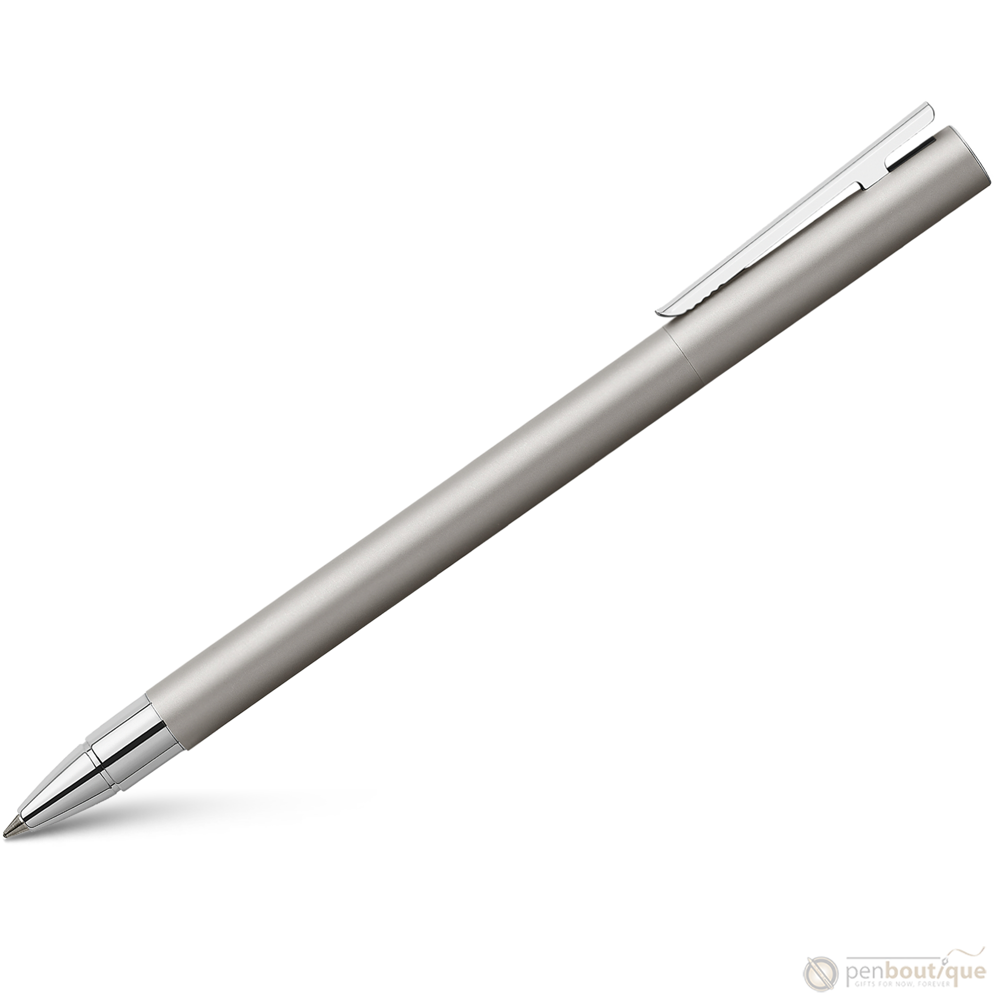 Faber Castell NEO Slim Rollerball Pen - Matte Stainless Steel-Pen Boutique Ltd