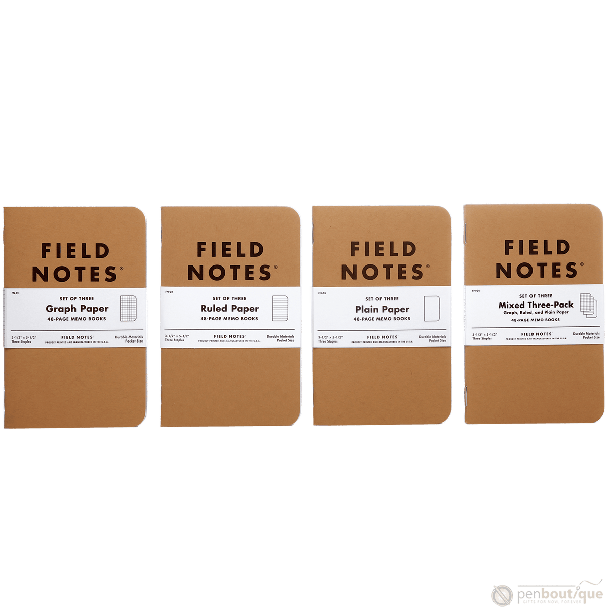 Field Notes Brand Original Graph 3-pack 3½" × 5½" - Pen Boutique Ltd