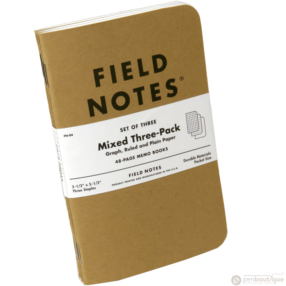 Field Notes Brand Original Mixed 3-pack 3½" × 5½" - Pen Boutique Ltd