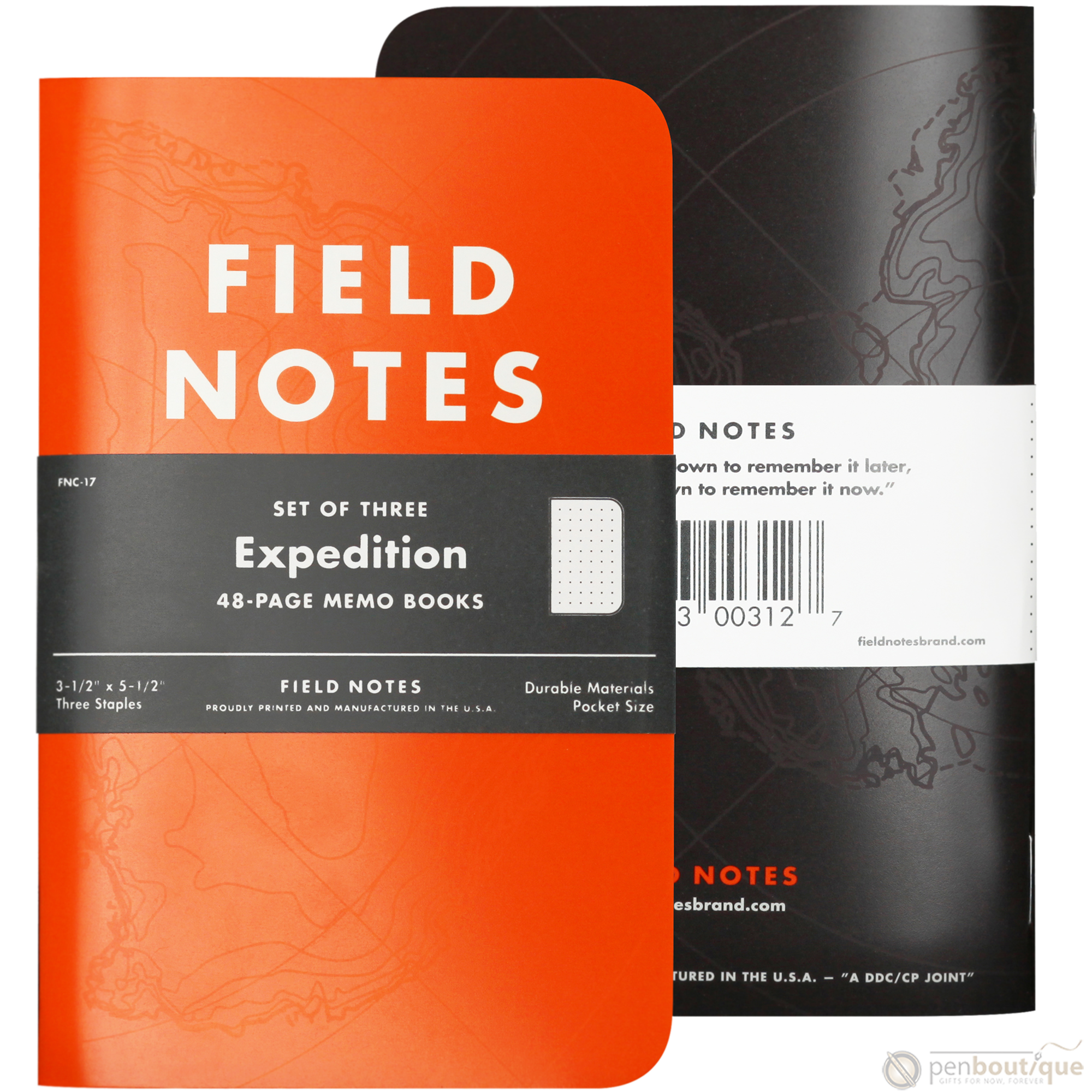 Field Notes Expedition Edition 3½" × 5½" 3 pack-Pen Boutique Ltd