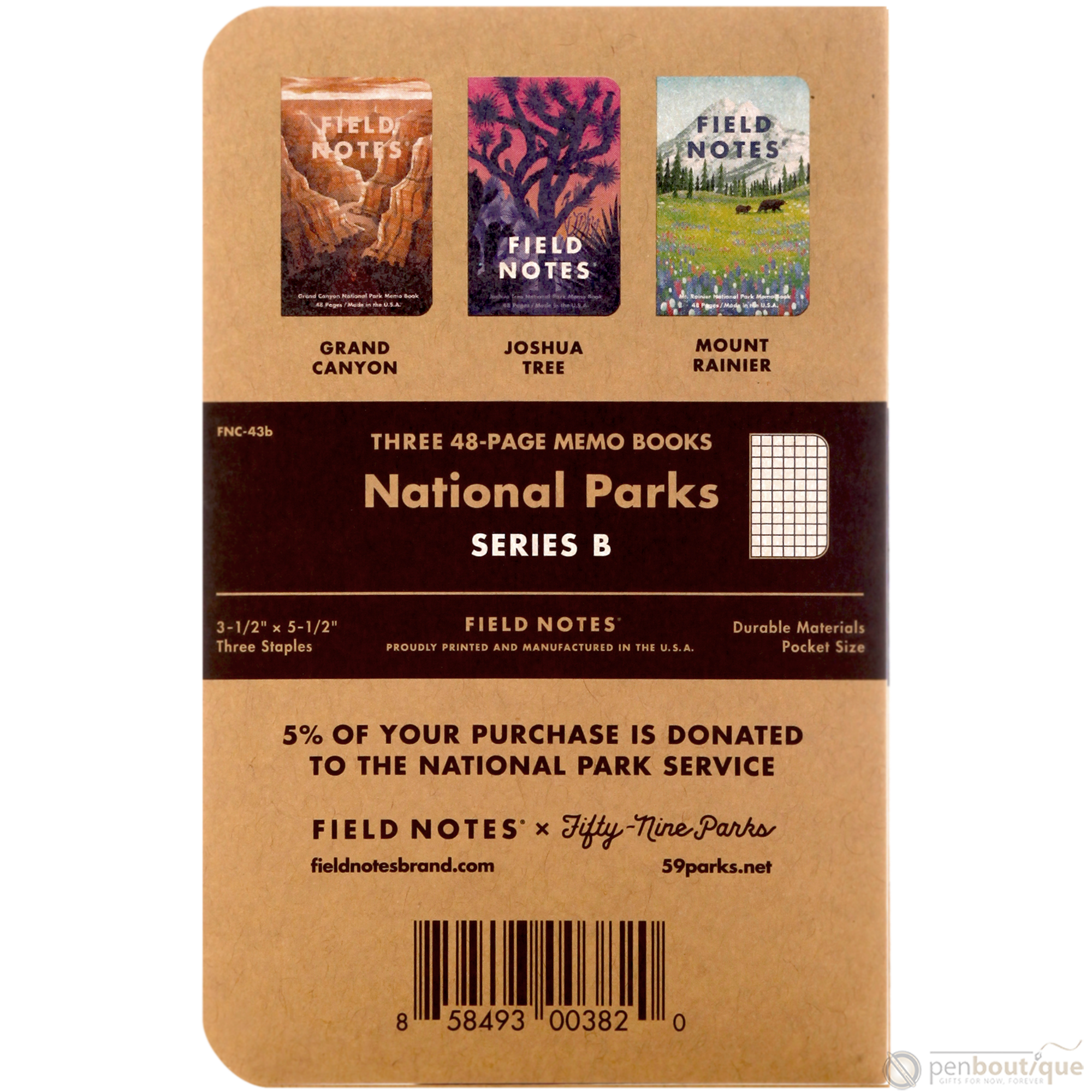Field Notes Summer National Parks Edition 3-pack 3.5" x 5.5"-Pen Boutique Ltd