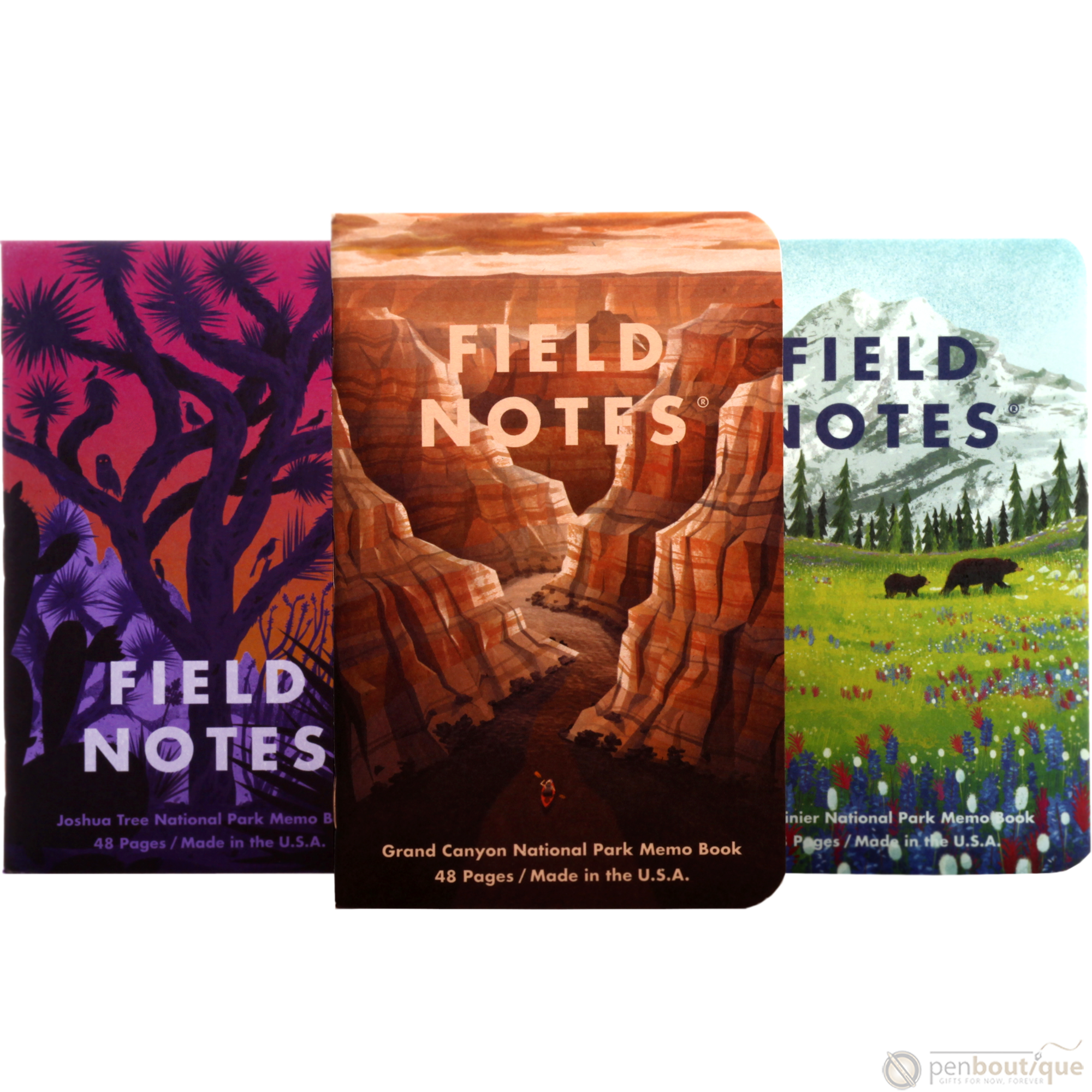 Field Notes Summer National Parks Edition 3-pack 3.5" x 5.5"-Pen Boutique Ltd