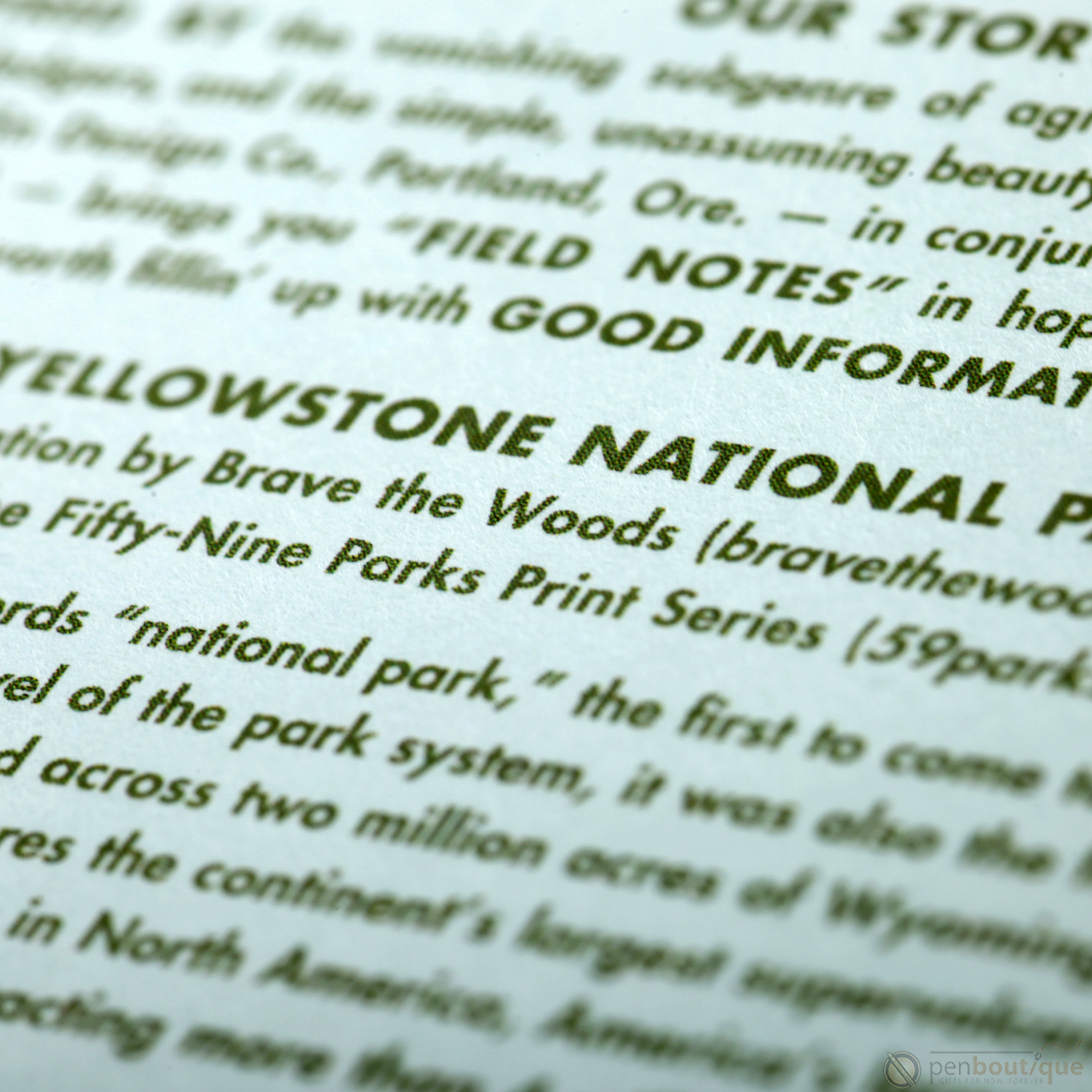 Field Notes Summer National Parks Edition 3-pack 3.5" x 5.5"-Pen Boutique Ltd