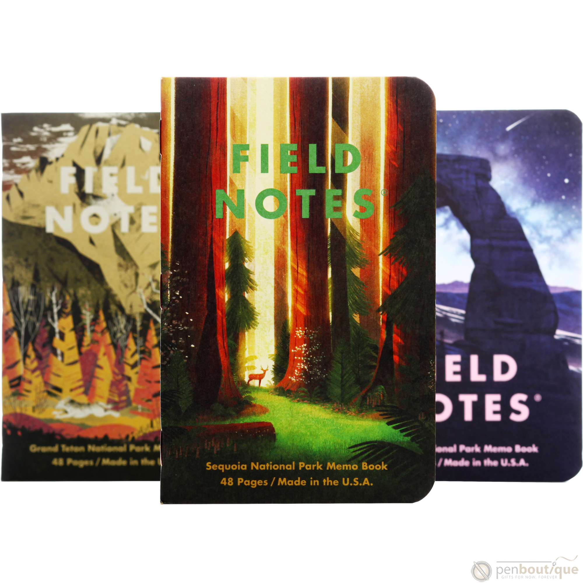 Field Notes Summer National Parks Edition 3-pack 3.5" x 5.5"-Pen Boutique Ltd