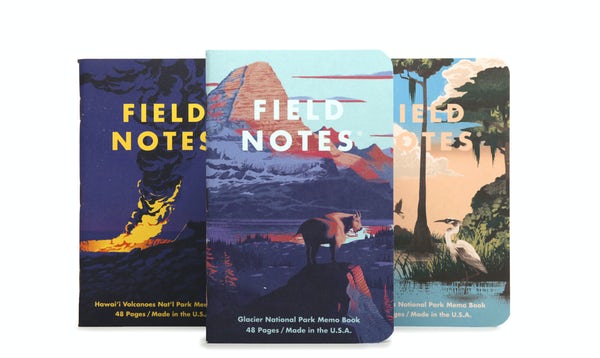 Field Notes Summer National Parks Edition 3-pack 3.5" x 5.5"-Pen Boutique Ltd