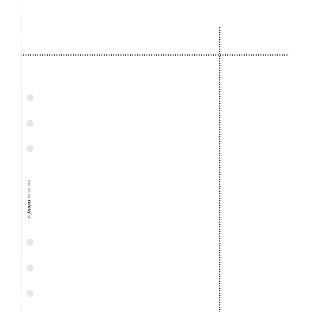 Filofax Personal White Computer Paper Refill - Pen Boutique Ltd