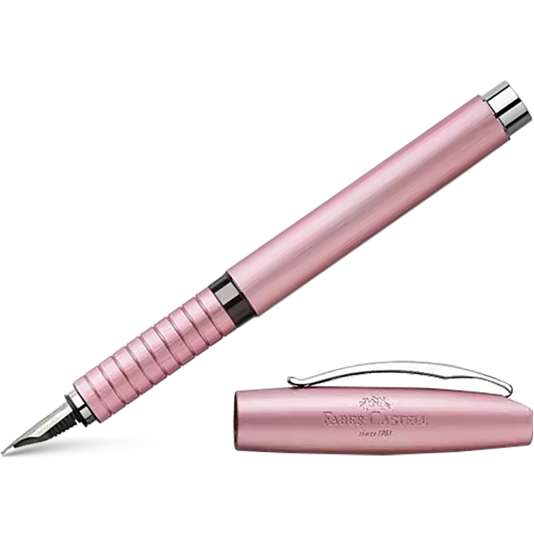 Faber Castell Essentio Fountain Pen - Aluminum Rose-Pen Boutique Ltd