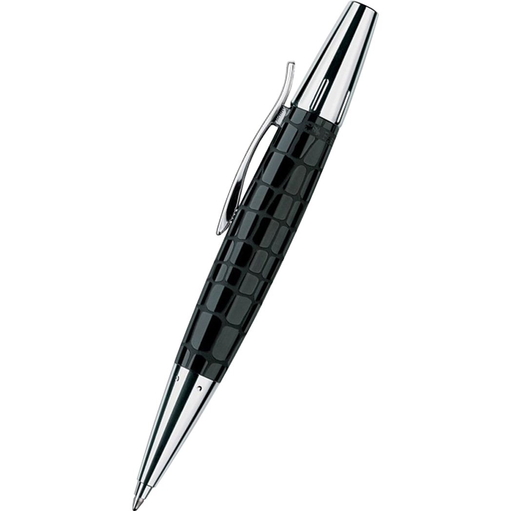 Faber-Castell e-motion Black Crocodile Ballpoint Pen-Pen Boutique Ltd