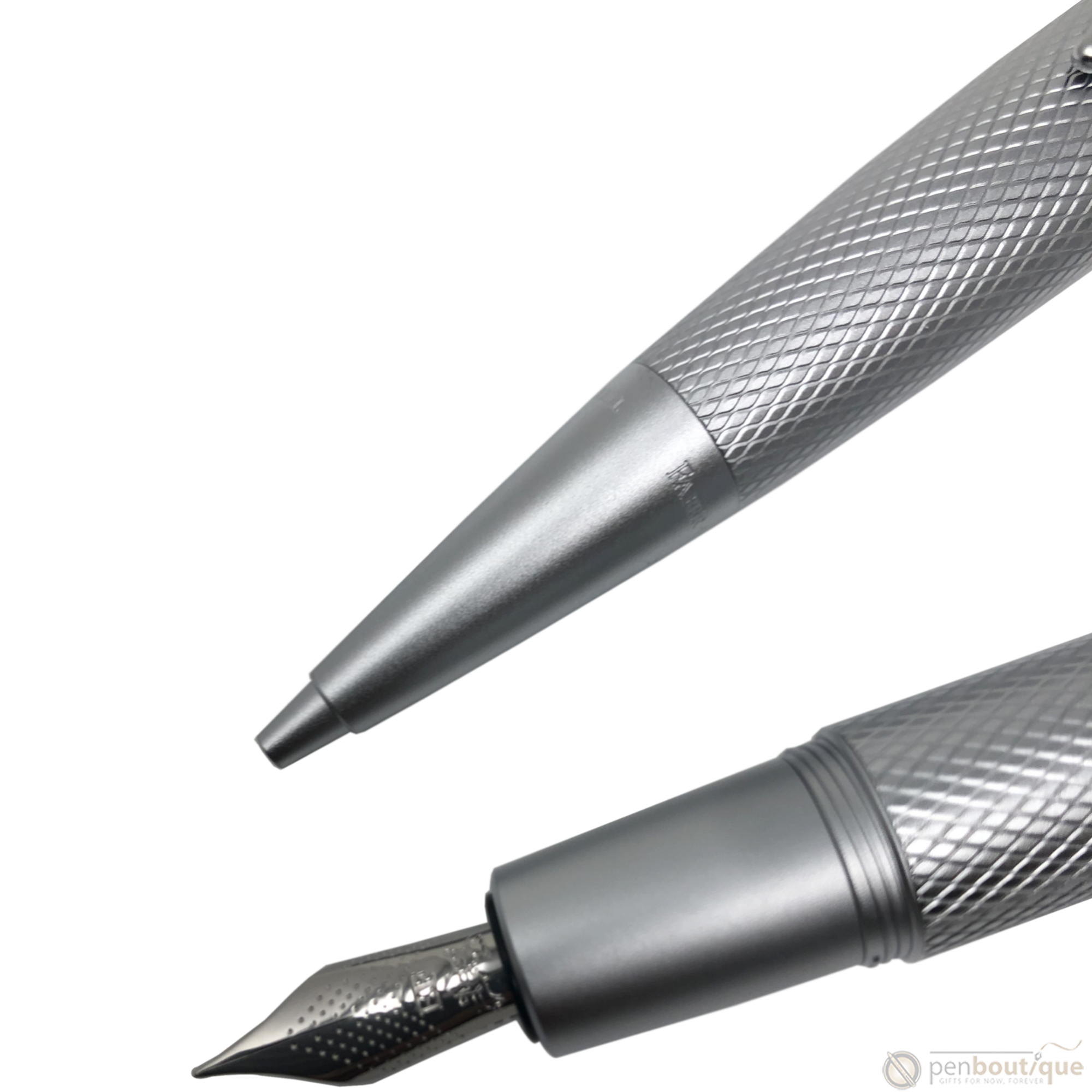 Faber-Castell Design E-Motion Fountain Pen - Pure Silver-Pen Boutique Ltd