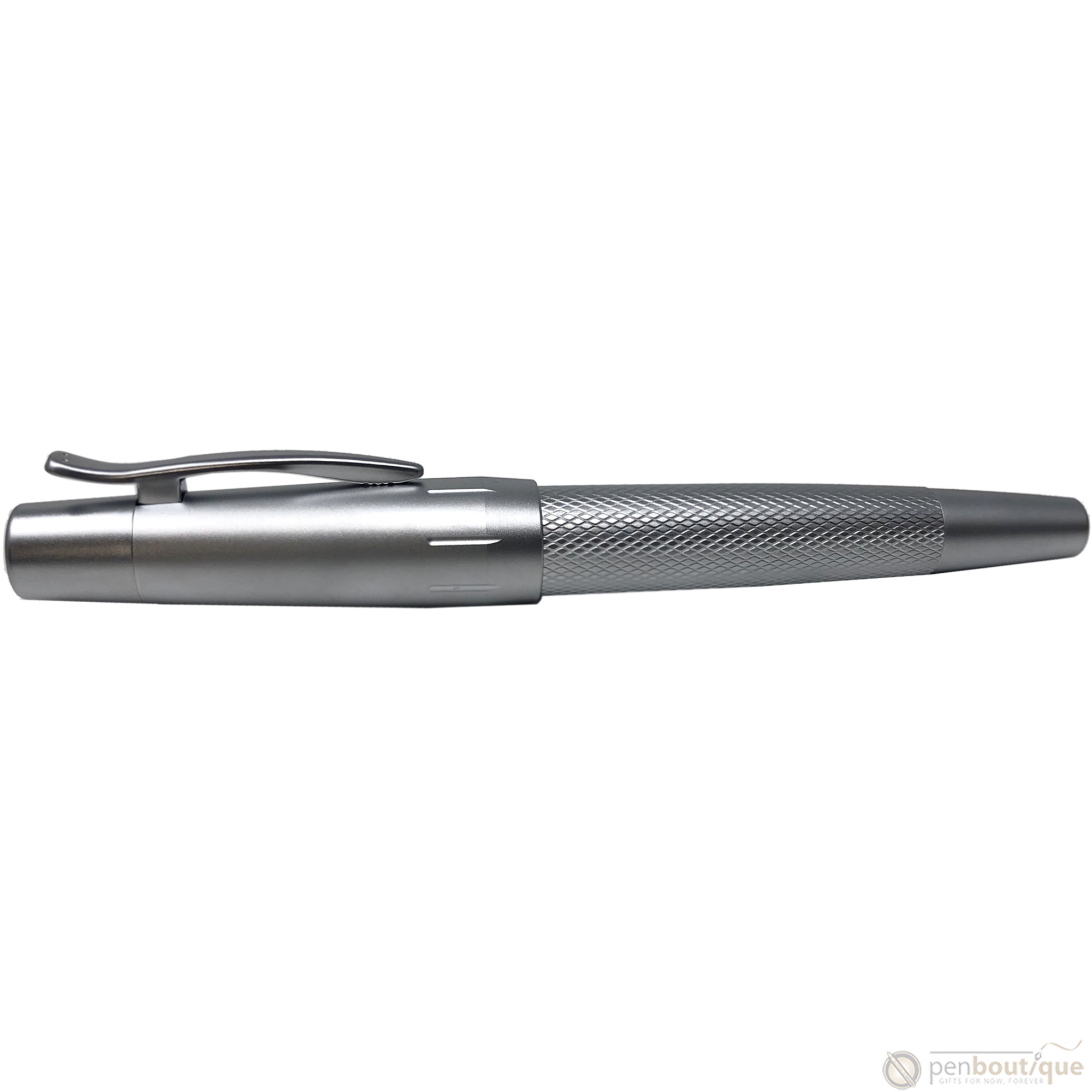 Faber-Castell Design E-Motion Fountain Pen - Pure Silver-Pen Boutique Ltd