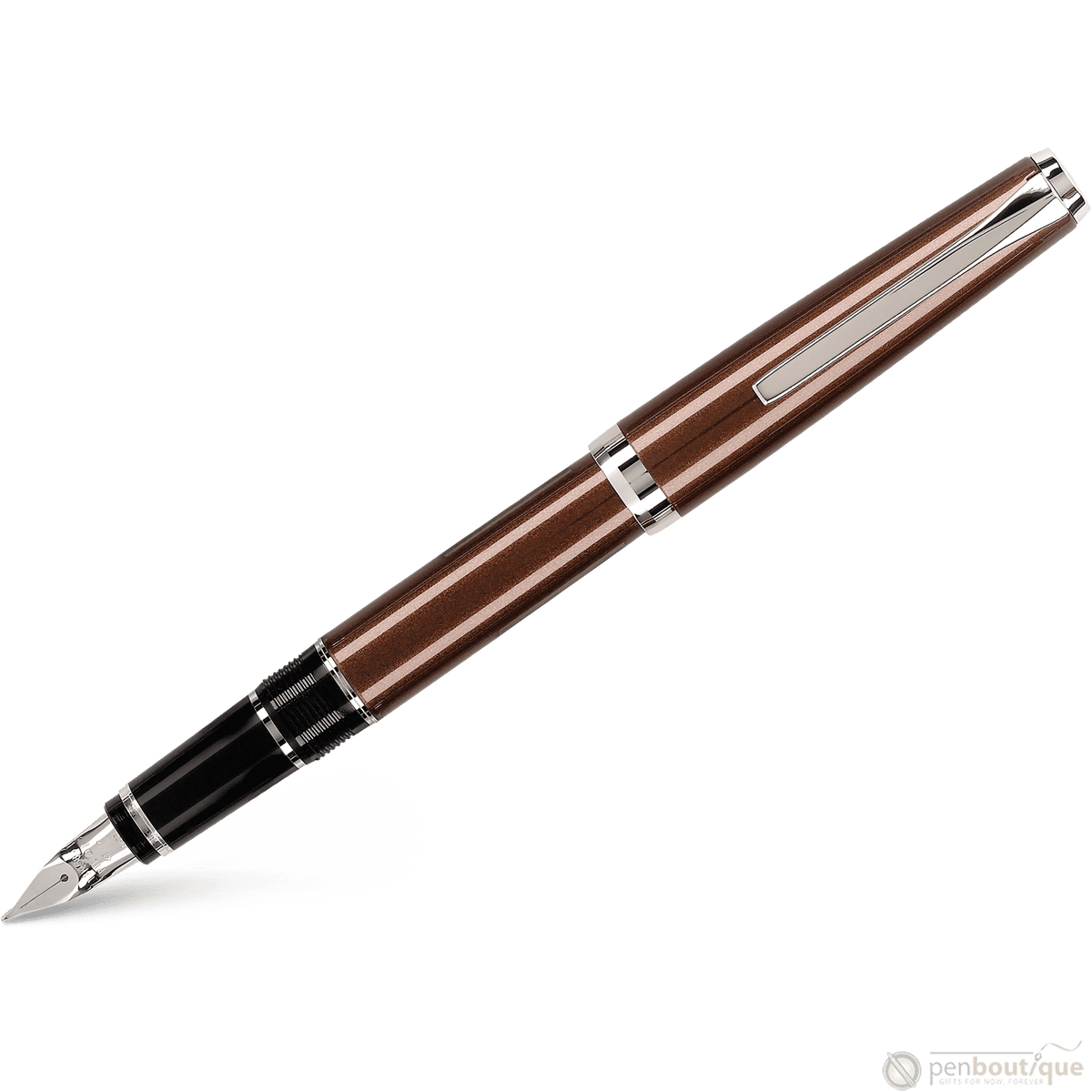 Pilot Falcon 2 Fountain Pen - Metal Brown - Pen Boutique Ltd