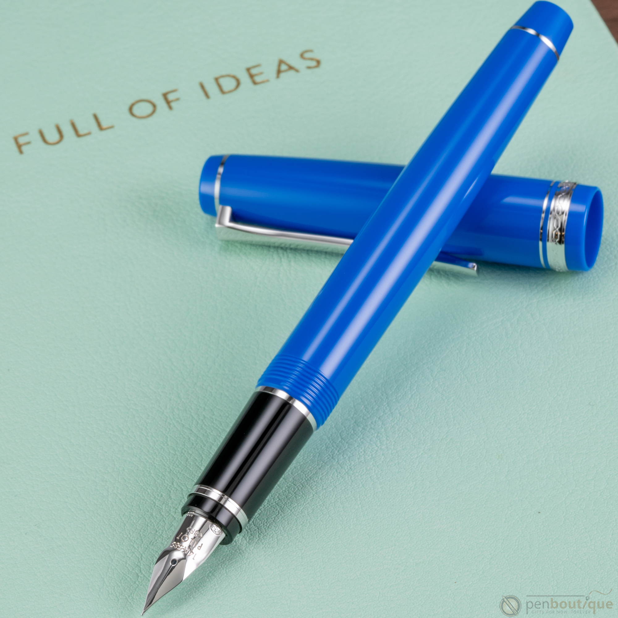 Pilot Falcon Fountain Pen - Marine Blue - Rhodium Trim-Pen Boutique Ltd