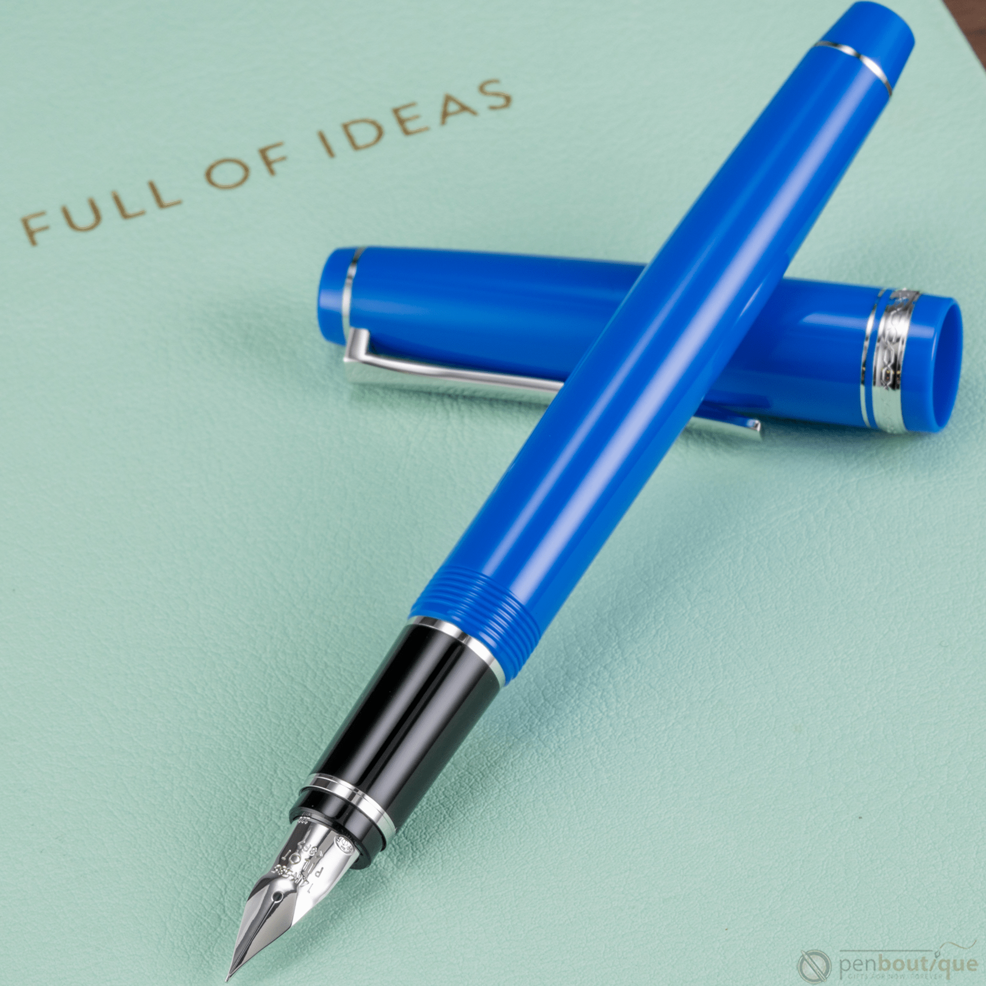 Pilot Falcon Fountain Pen - Marine Blue - Rhodium Trim - Pen Boutique Ltd