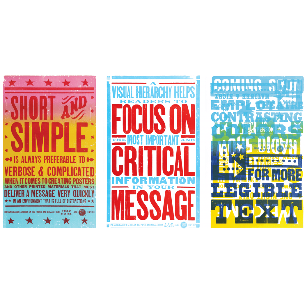 Field Notes Fall 2022 Edition Notebook - The Hatch Show Print (Limited Edition)-Pen Boutique Ltd