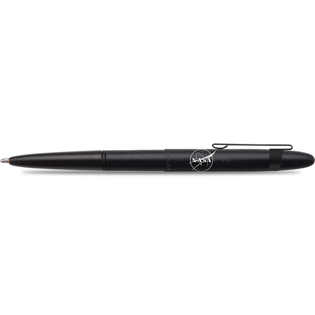 Fisher Space with Clip Bullet Ballpoint Pen - NASA Matte Black-Pen Boutique Ltd