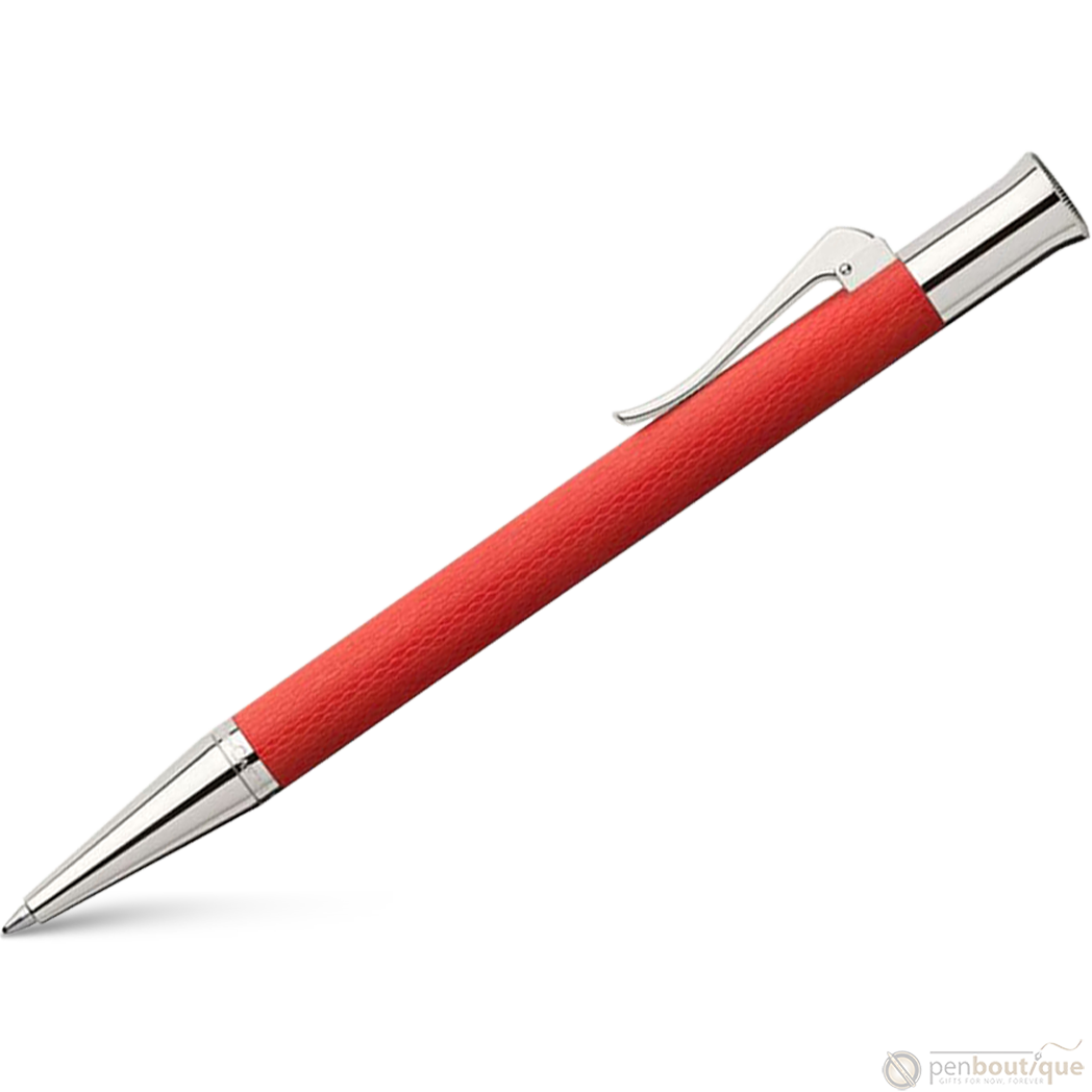 Graf Von Faber-Castell Guilloche Ballpoint Pen - India Red-Pen Boutique Ltd