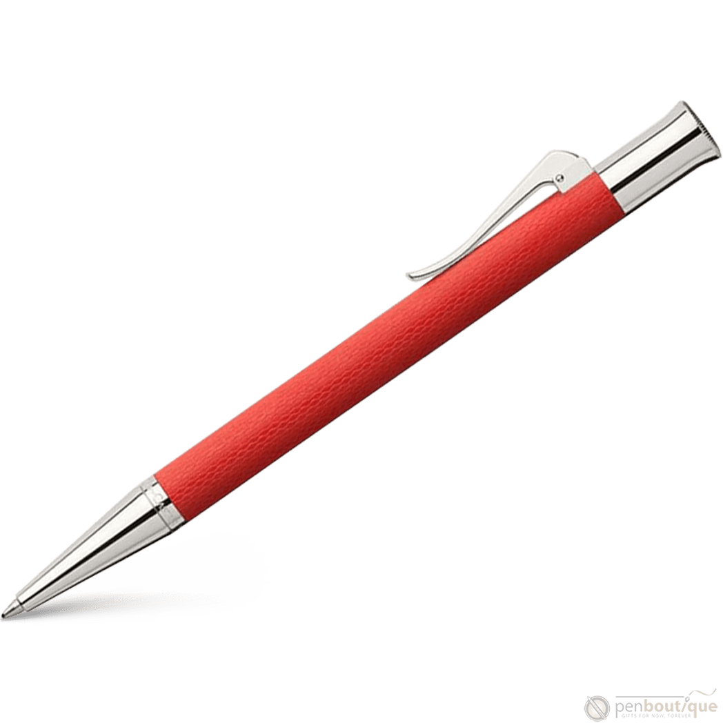 Graf Von Faber-Castell Guilloche Ballpoint Pen - India Red - Pen Boutique Ltd